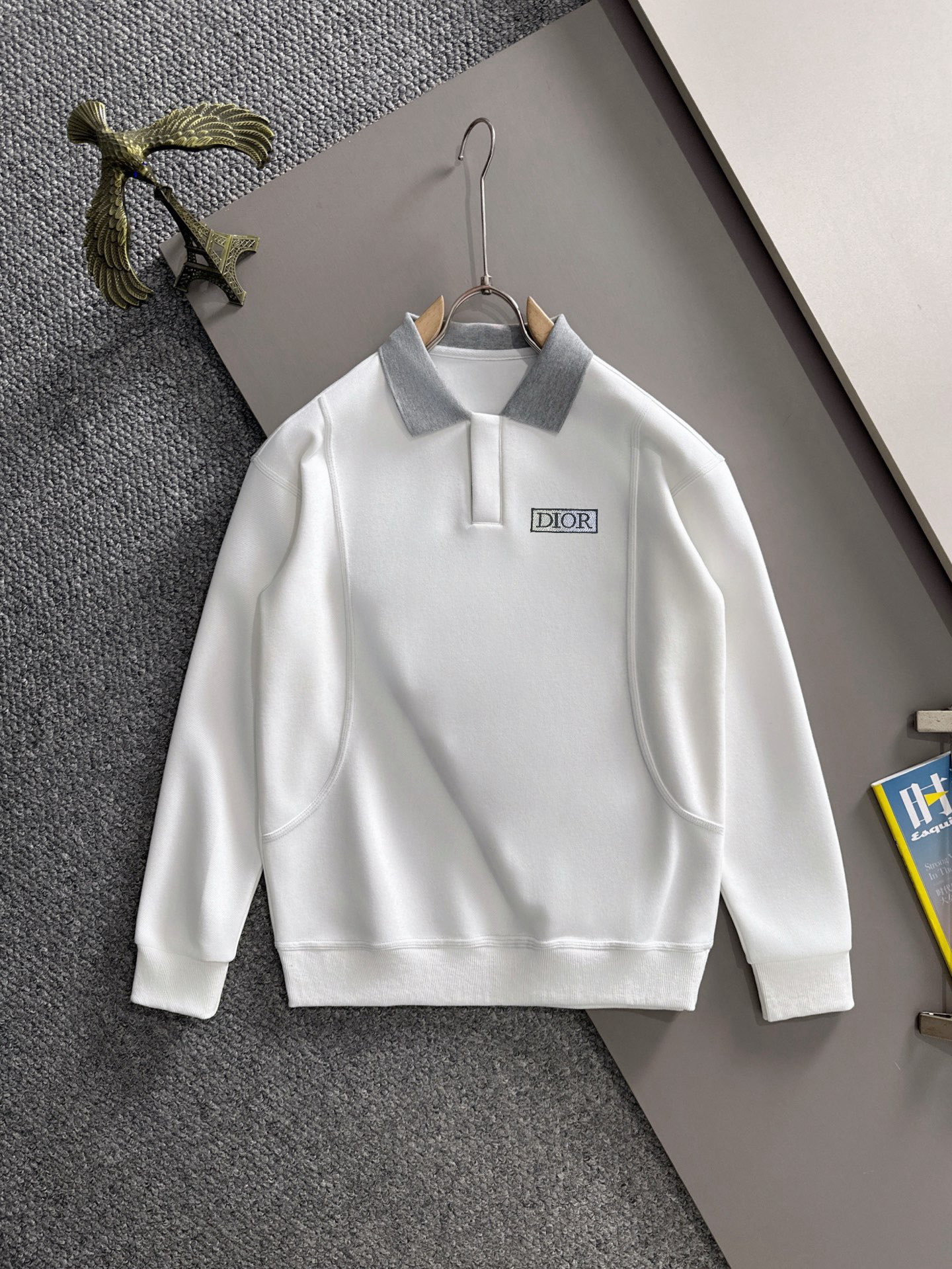 ディオール「Dior」タグ スウェットシャツ ジップカラー