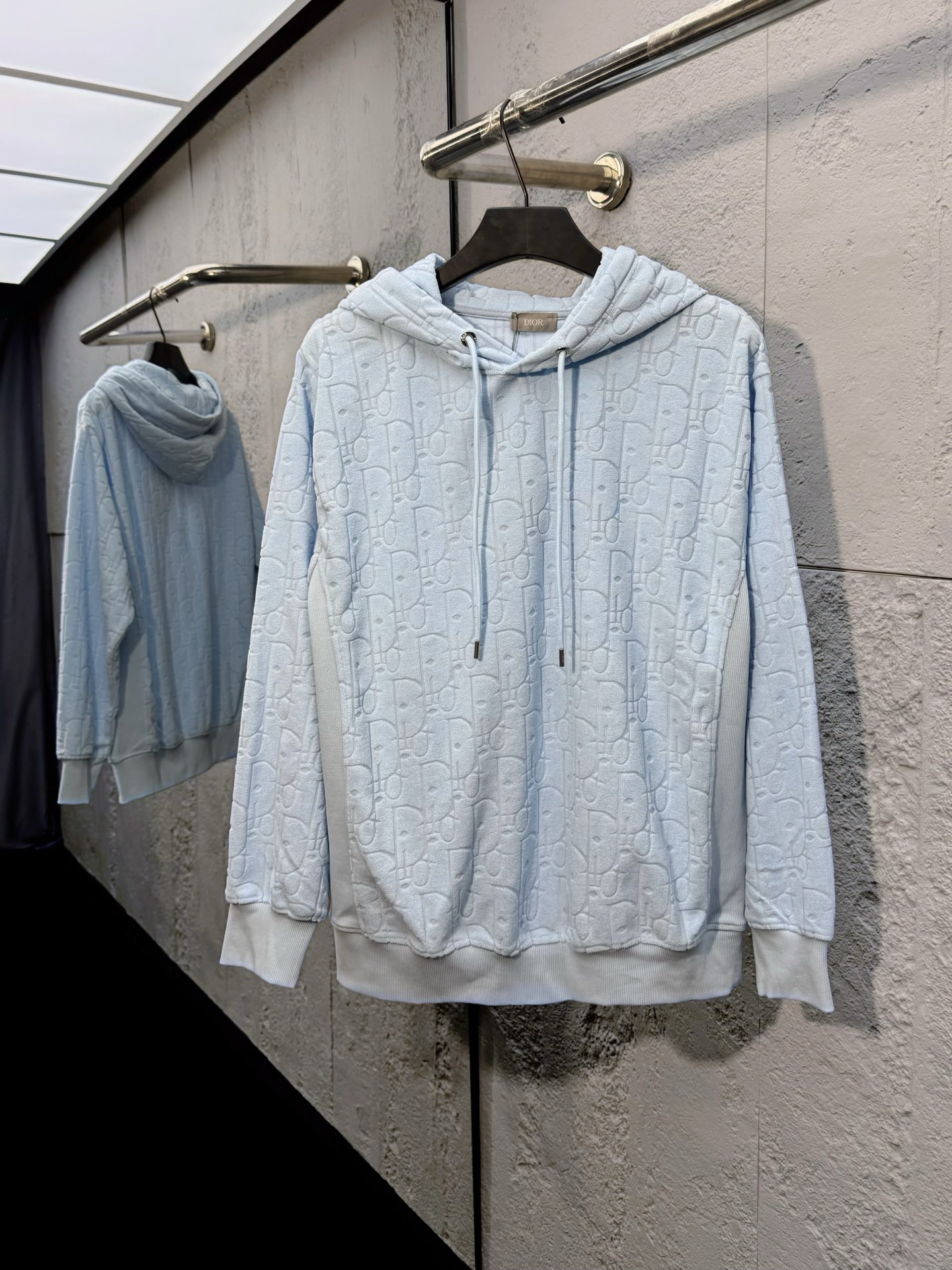 ディオール「Dior」ジャカードニット フーデッド スウェットシャツ