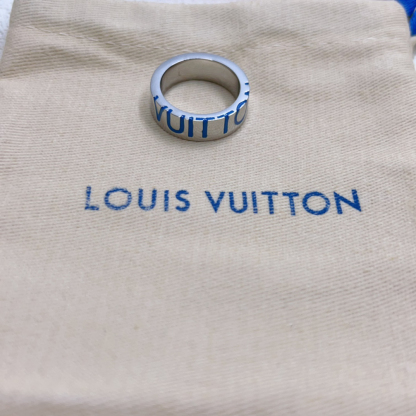 ルイ・ヴィトン「Louis Vuitton」Monogram エナメル サイン リング