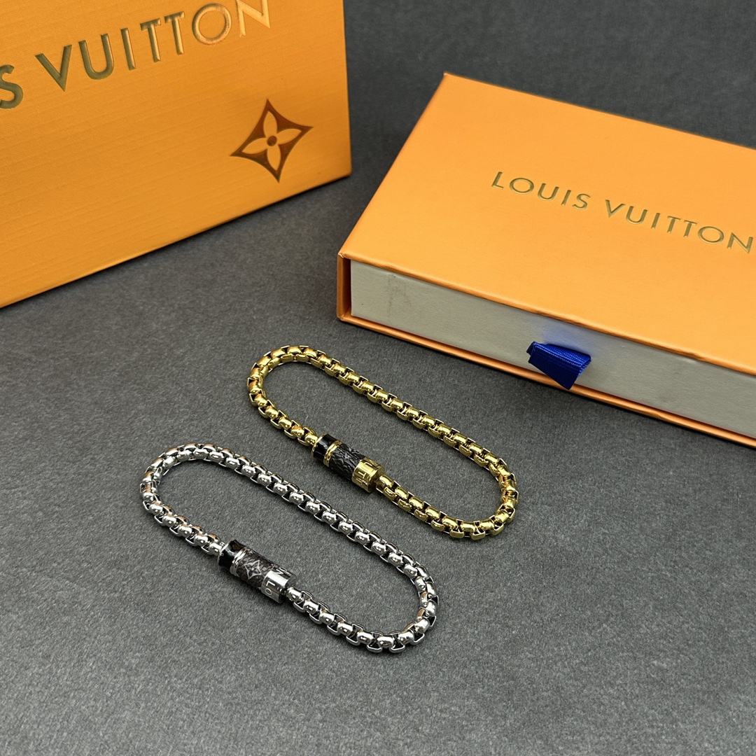 ルイ・ヴィトン「Louis Vuitton」Le Voyage des Lumières シルバー チャーム ブレスレット