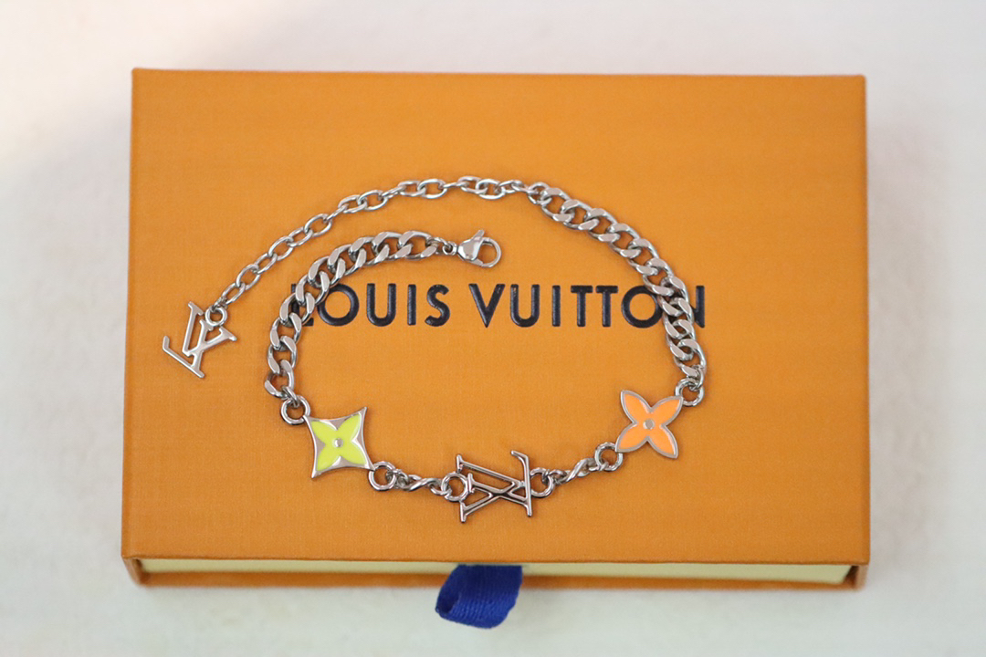 ルイ・ヴィトン「Louis Vuitton」キューバンチェーンブレスレット