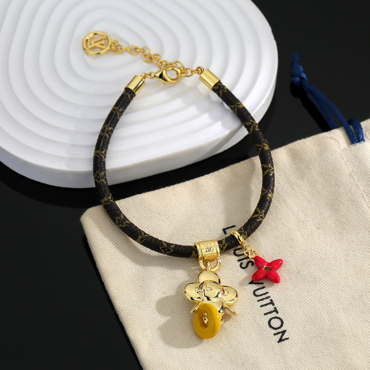 ルイ・ヴィトン「Louis Vuitton」Circle ダブルフェイス ブレスレット