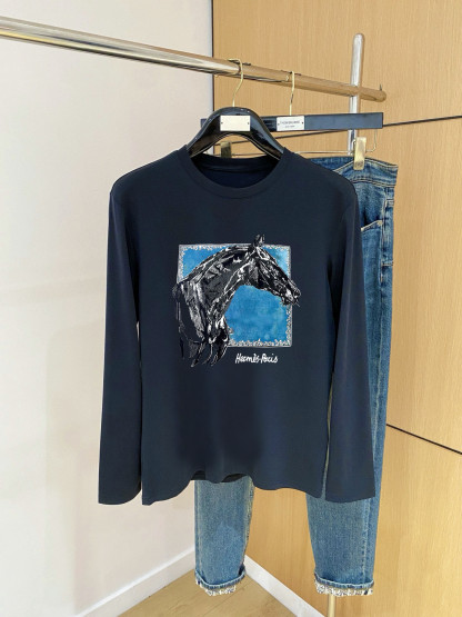 エルメス「Hermès」メンズクルーネックTシャツ