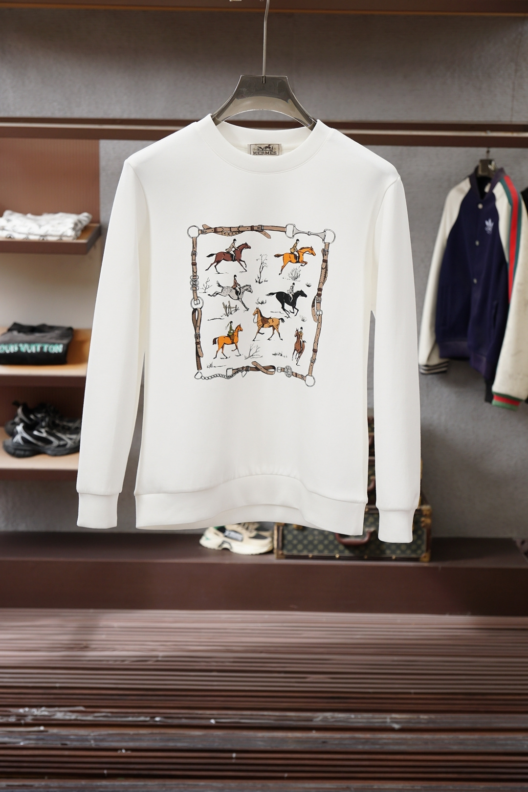 エルメス「Hermès」クルーネック プルオーバー メンズ