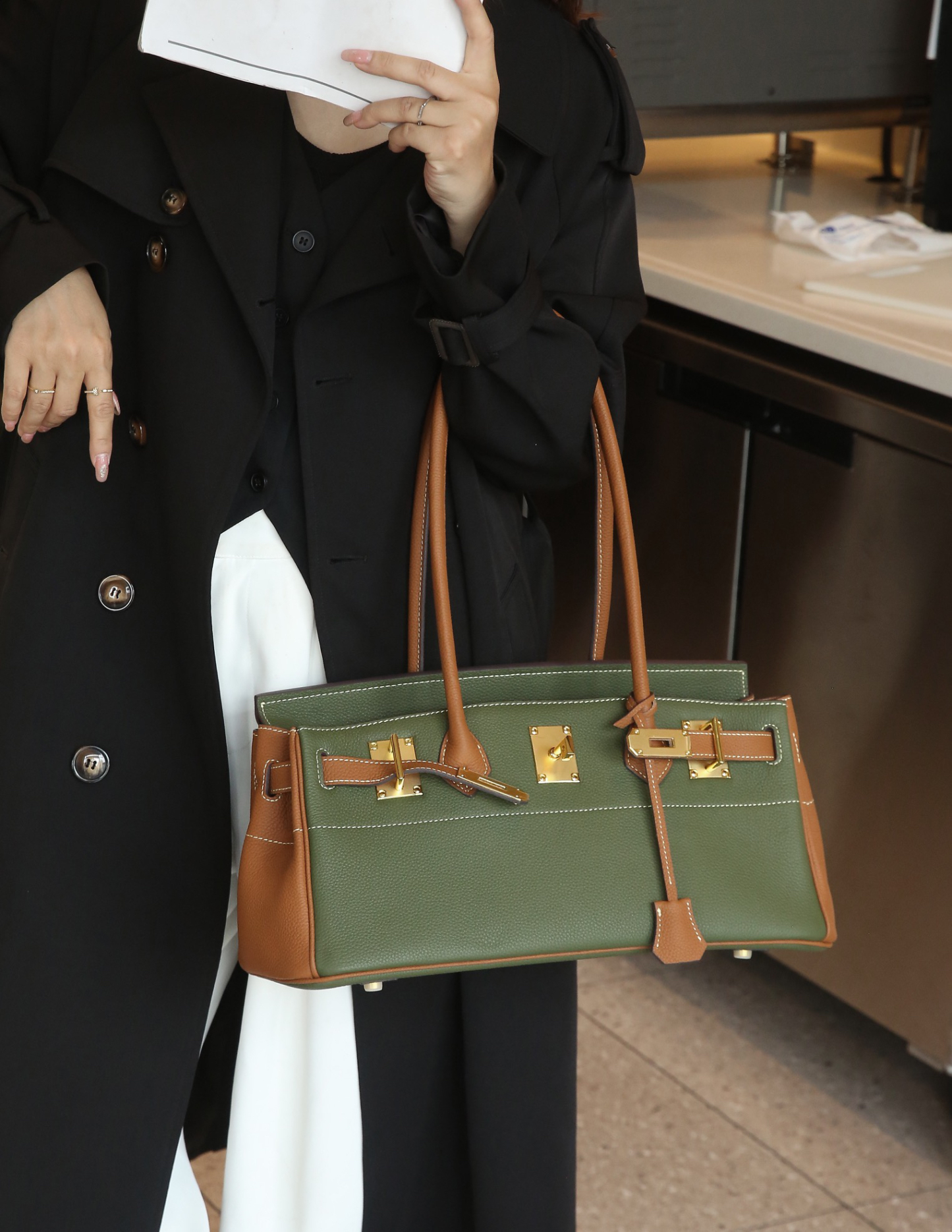 エルメス「Hermès」プラム バッグ ショルダーバッグ