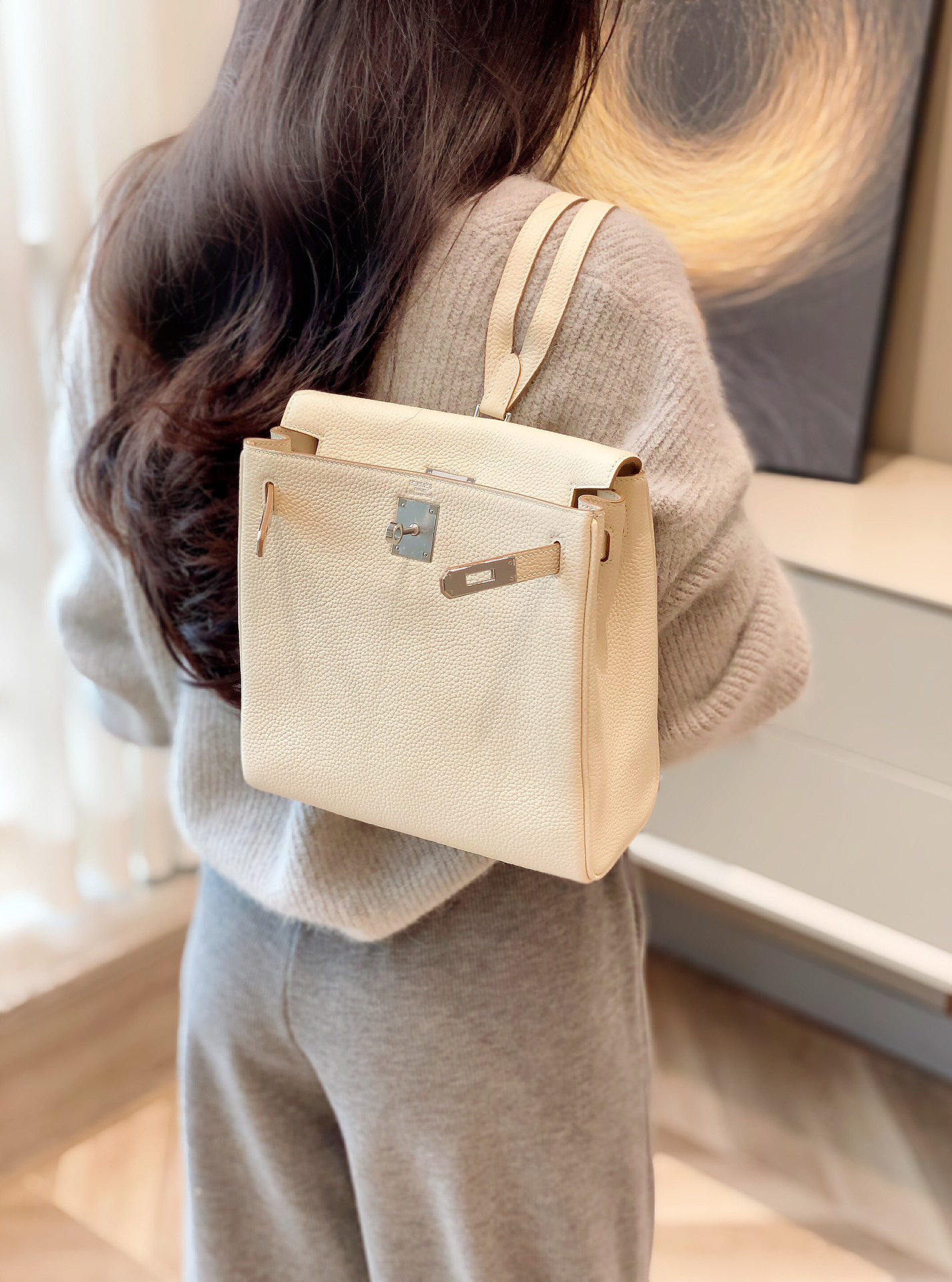 エルメス「Hermès」Herbag Zip 20 ショルダーバッグ