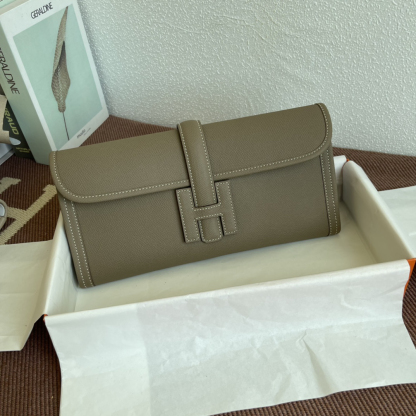 エルメス「Hermès」エトープ エプソムレザー クラッチバッグ