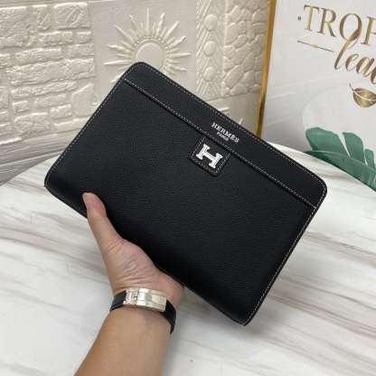 エルメス「Hermès」キャンバス クラッチバッグ