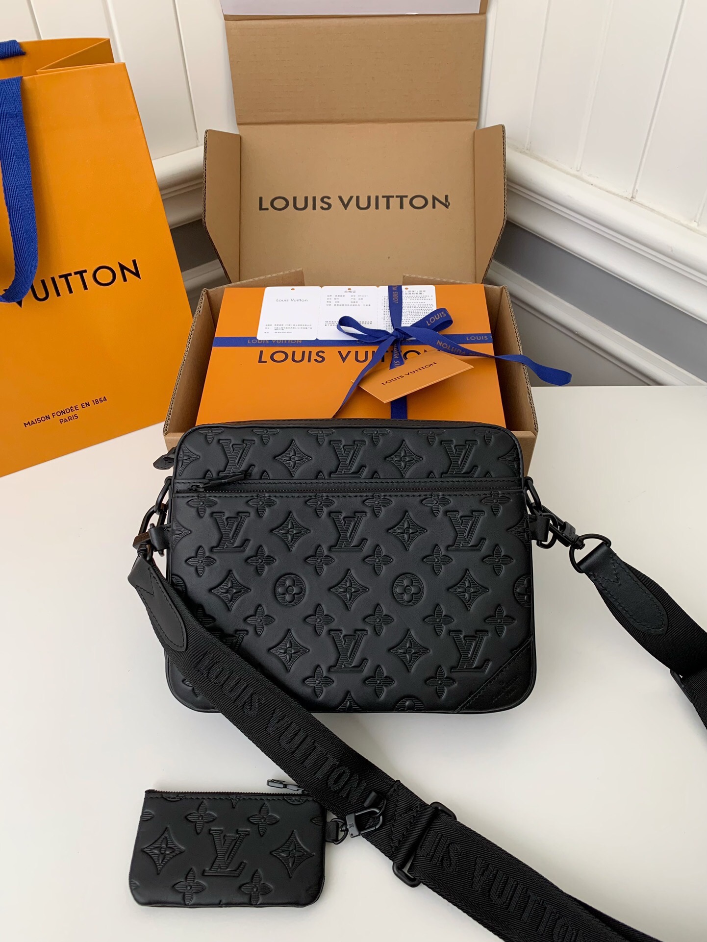 ルイ・ヴィトン「Louis Vuitton」モノグラム シャドウ トリオ メッセンジャー ショルダーバッグ