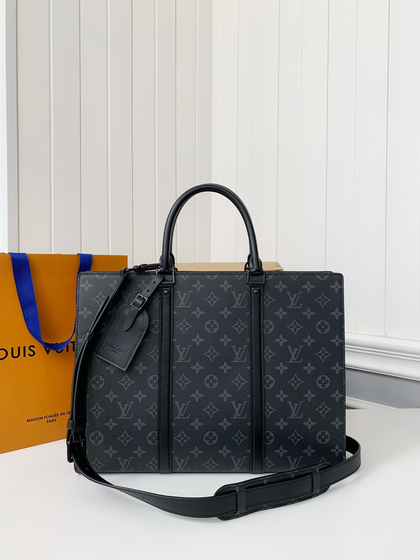 ルイ・ヴィトン「Louis Vuitton」Sac Plat Horizontal Zippé ビジネスバッグ
