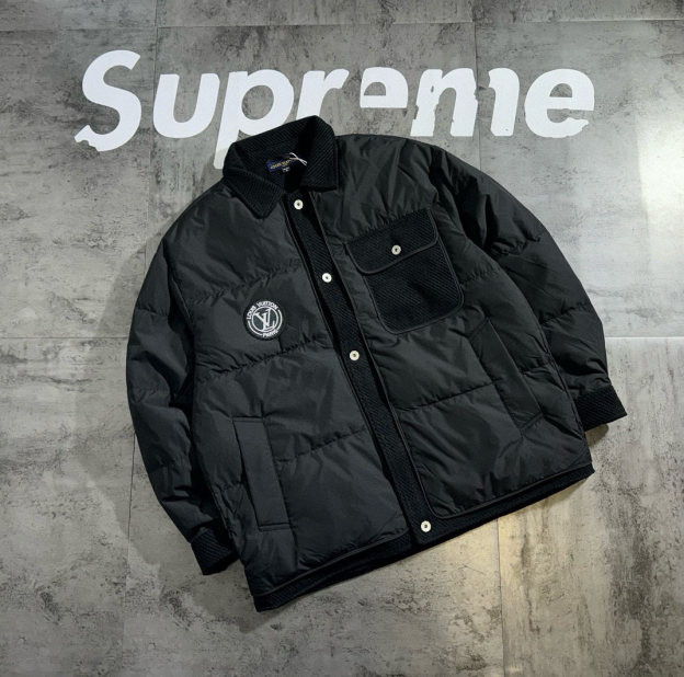 ルイ・ヴィトン「Louis Vuitton」チェック プチワンシャツ スタイル モードダウンジャケット