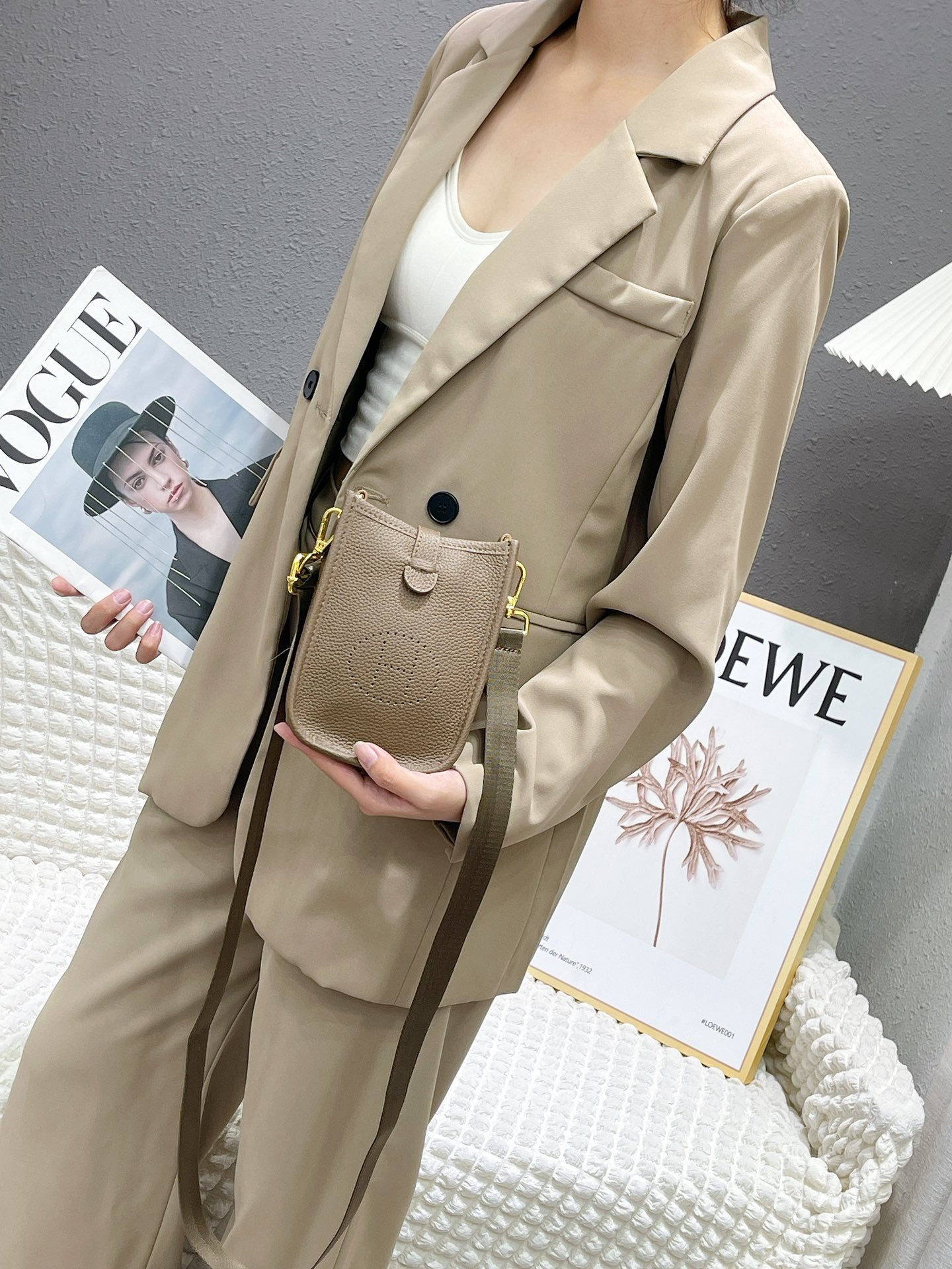 エルメス「Hermès」エブリン ミニ 12.5CM バッグ 15色「EVELYNE MINI BAG」