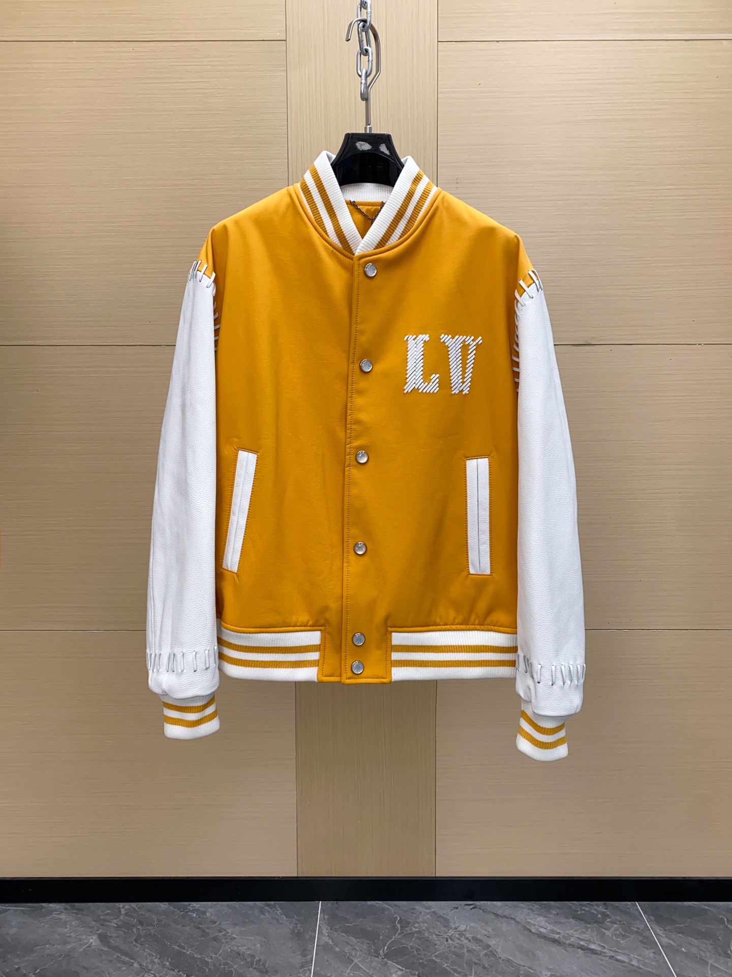 ルイ・ヴィトン「Louis Vuitton」レザー＆ナイロン ブラウゾン ジャケット