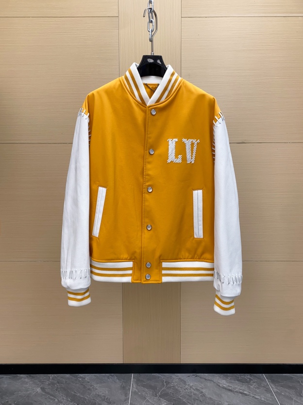 ルイ・ヴィトン「Louis Vuitton」レザー＆ナイロン ブラウゾン ジャケット