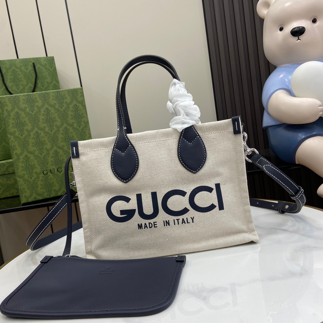 グッチ「Gucci」リド GGキャンバスリント ミニトートバッグ