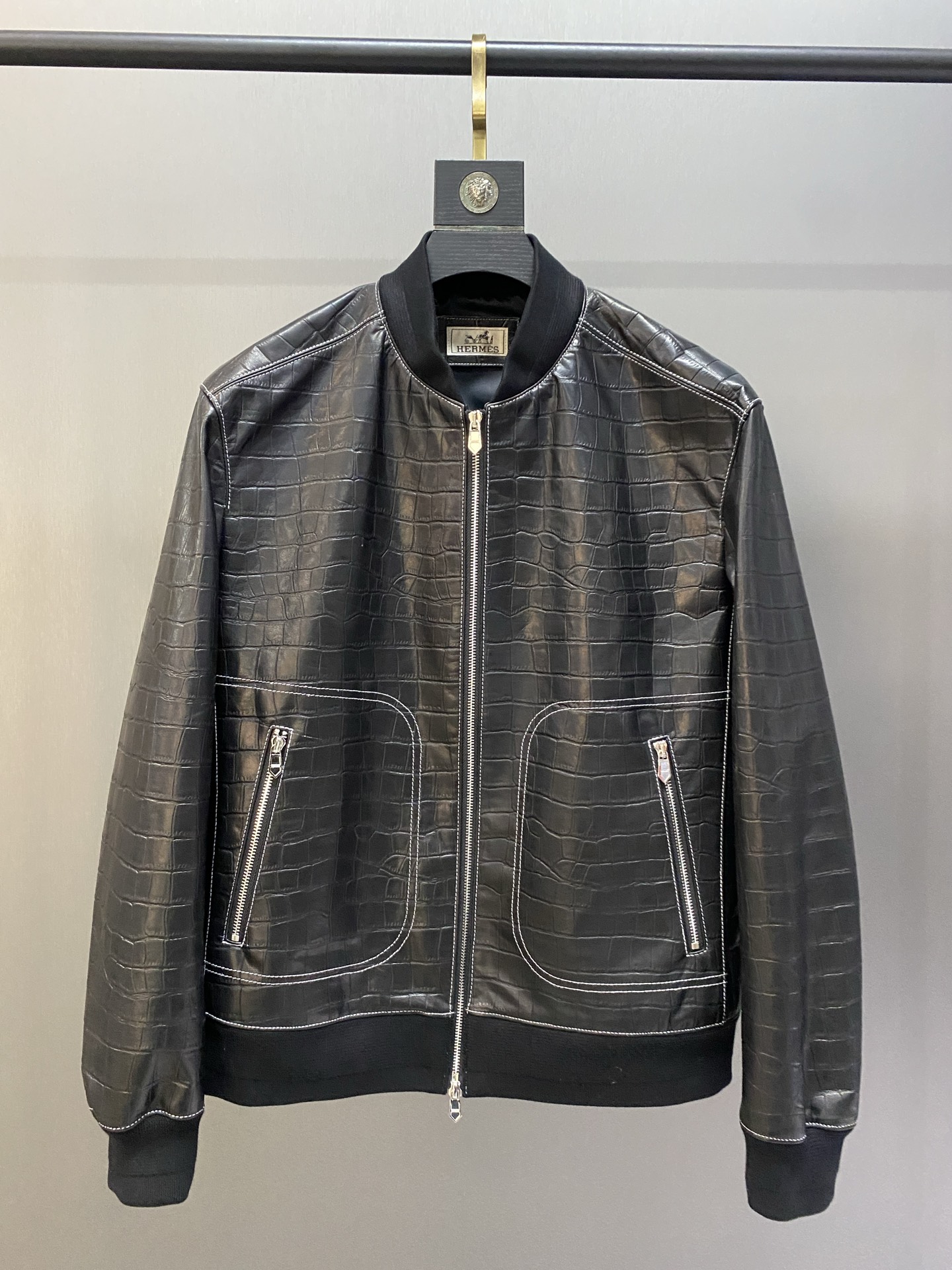 エルメス「Hermès」クラシック ベースボール ジャケット