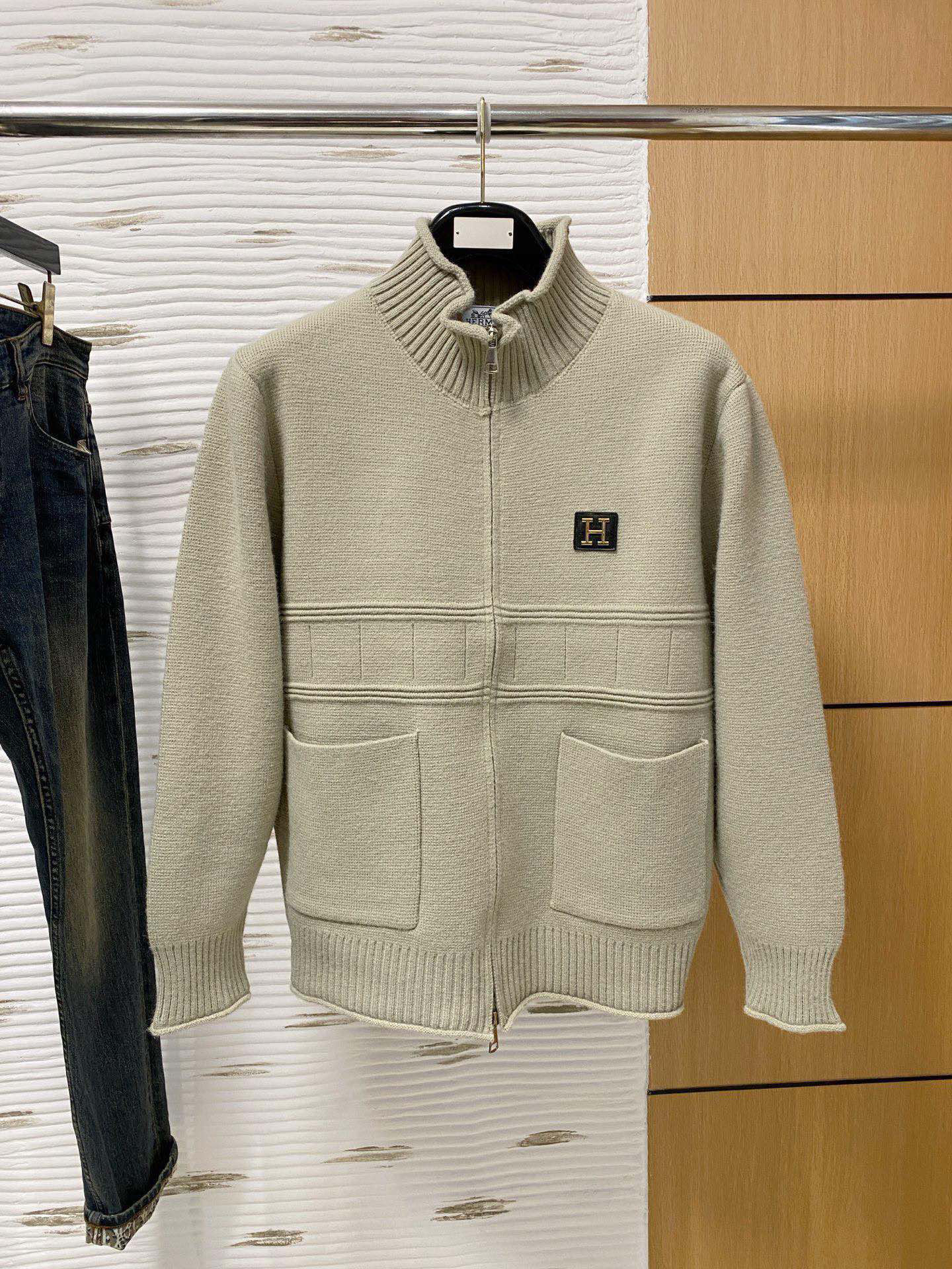 エルメス「Hermès」長袖カーディガン