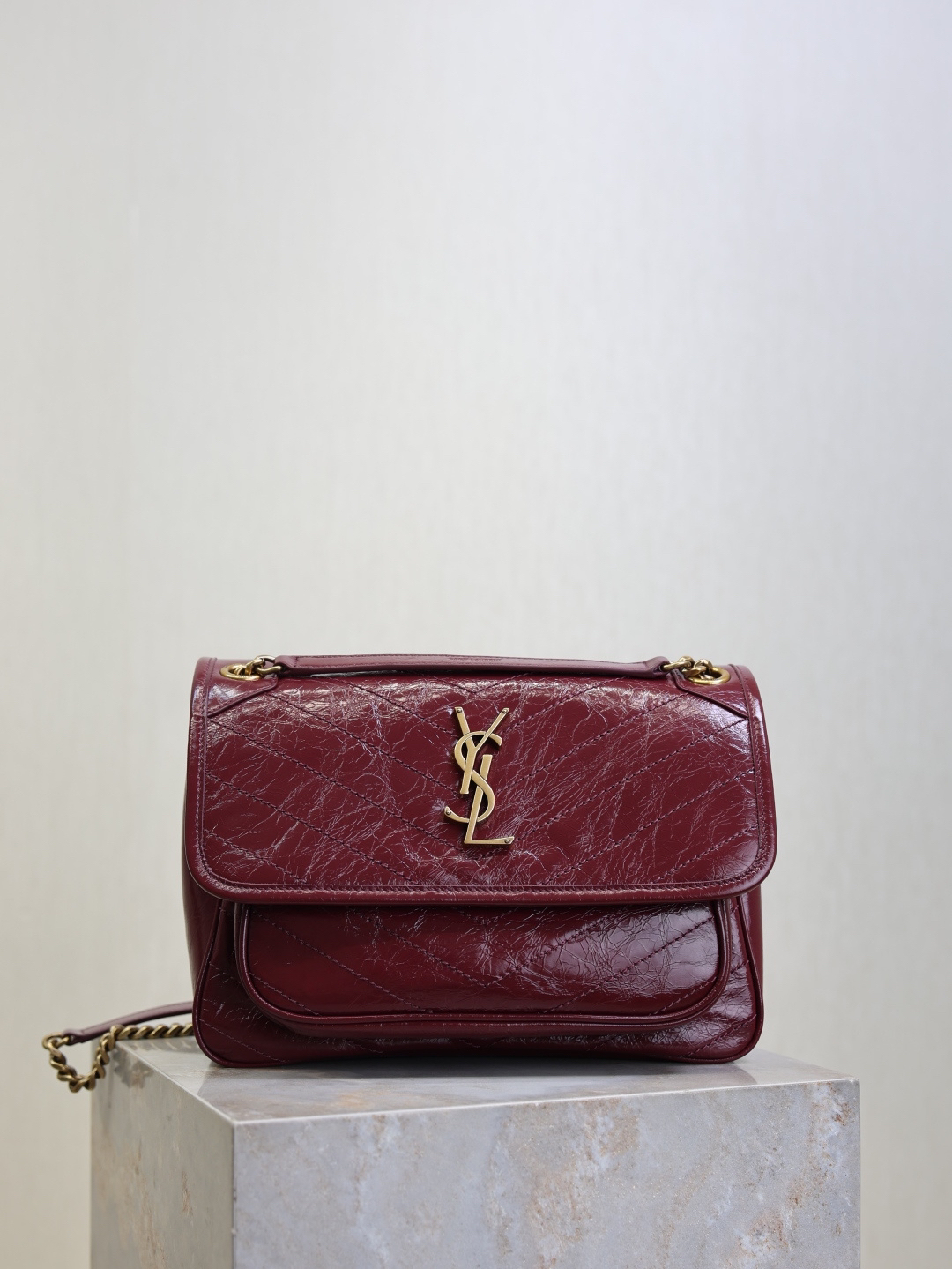 2026サンローラン「Saint Laurent NIKI ミディアム ヴィンテージレザー ハンドバッグ