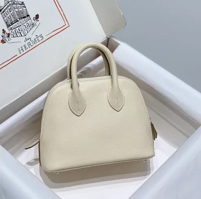 エルメス「Hermès」Mini Bolide バブルグリーン ボウリングバッグ