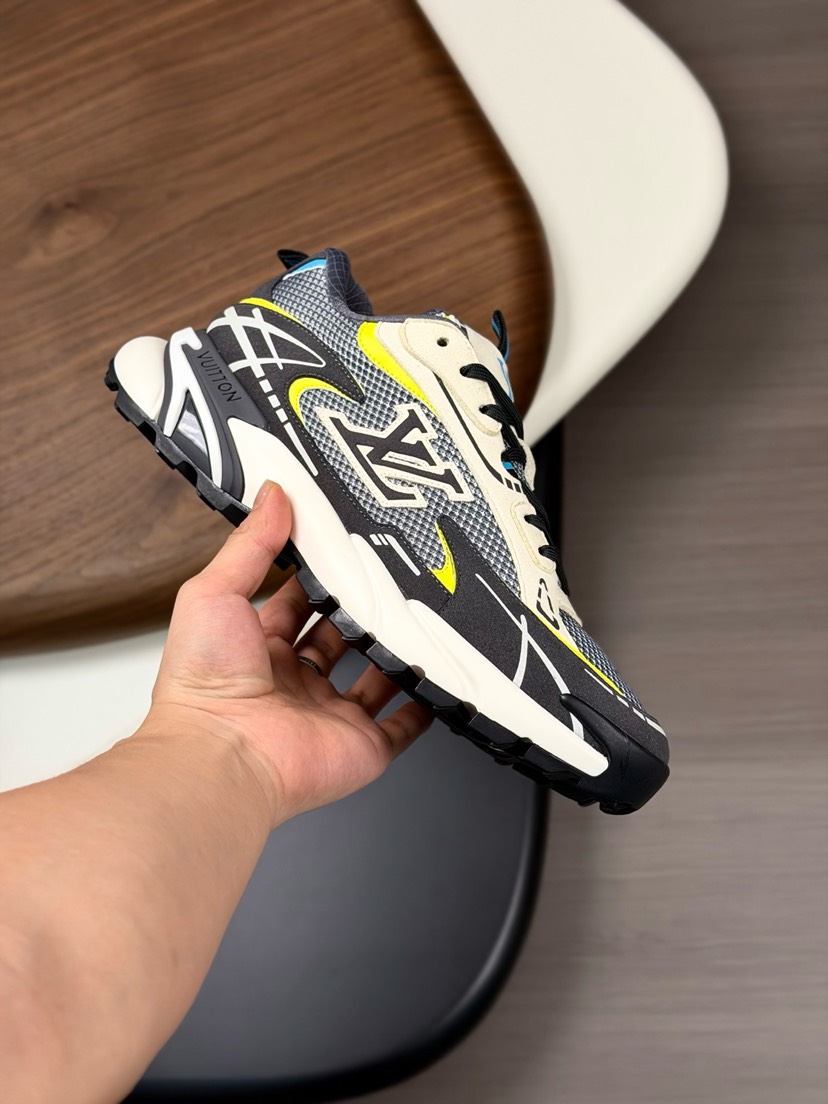 ルイ・ヴィトン「Louis Vuitton」ルイ・ヴィトン ラン 2.0 スニーカー / レザーメッシュスニーカー