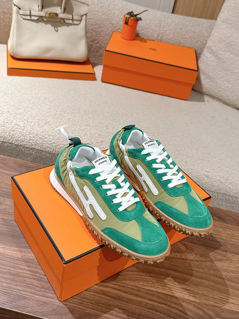 エルメス「Hermès」エルメス ガニーシューズ / レザースニーカー