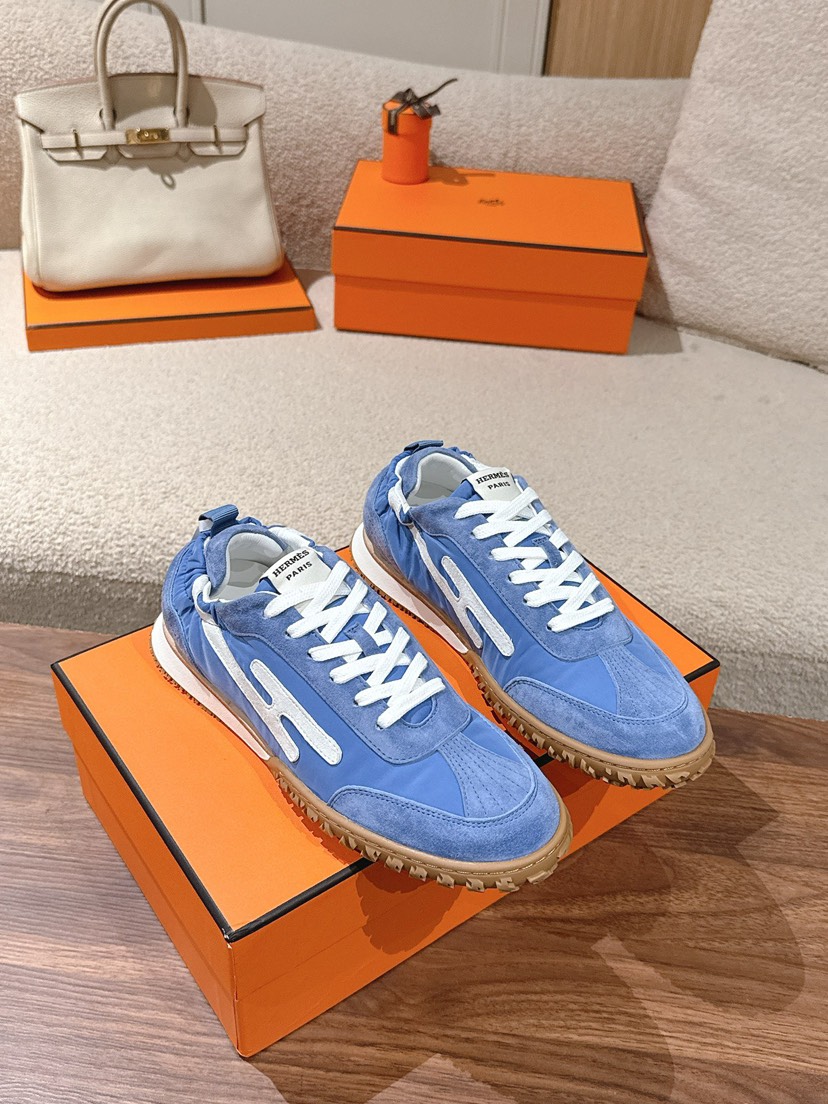 エルメス「Hermès」エルメス ガニーシューズ / レザースニーカー 