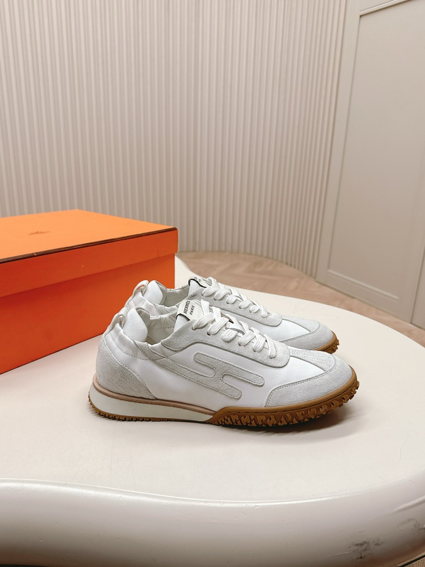 エルメス「Hermès」エルメス ガニーシューズ / レザースニーカー 