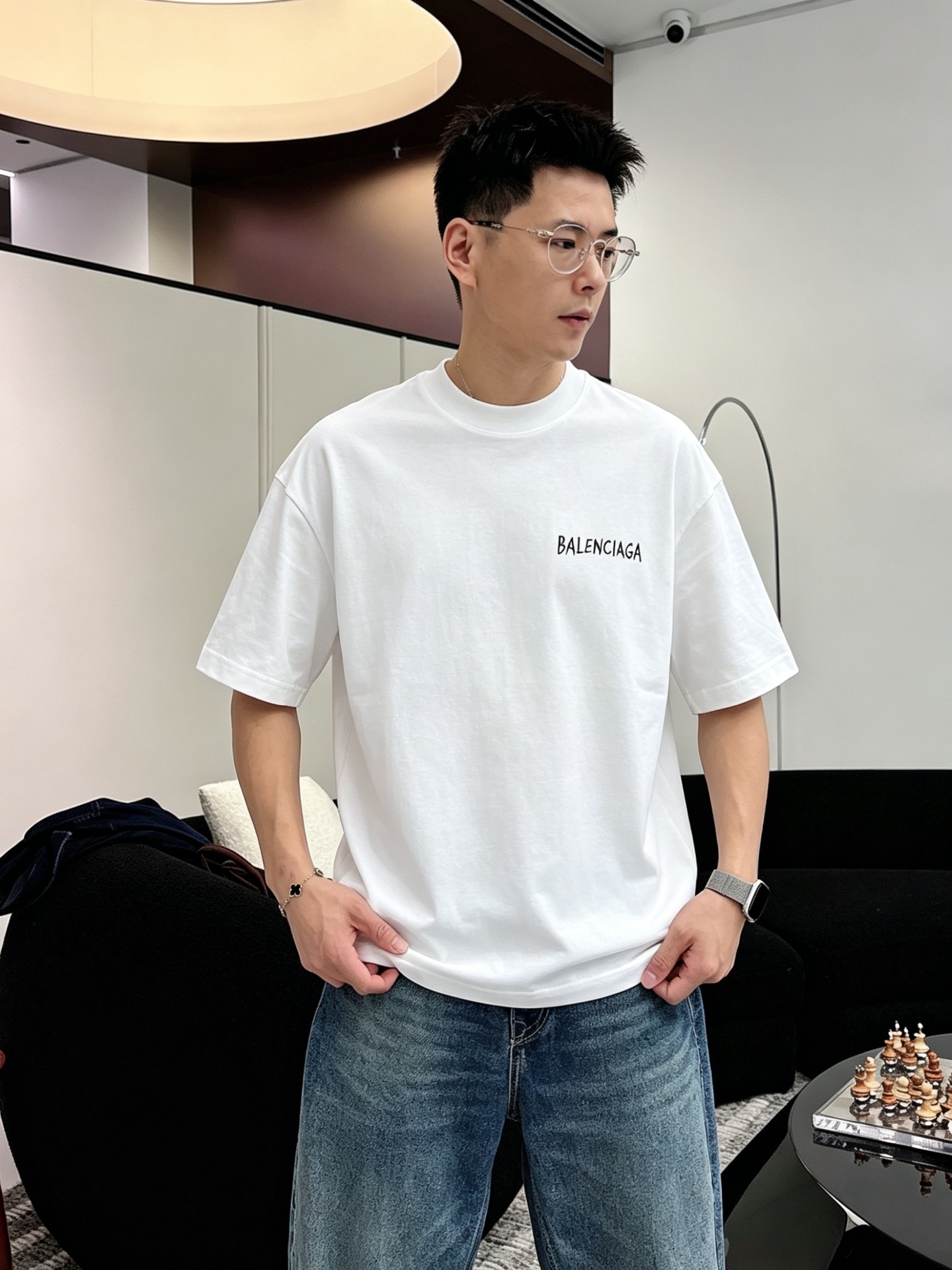 バレンシアガ「Balenciaga」ロゴプリントTシャツ / ショートスリーブ クルーネック