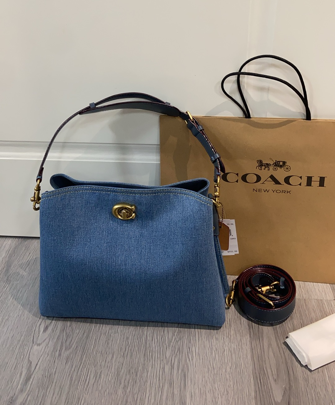 コーチ「Coach」ウィロー ショルダー バケットバッグ