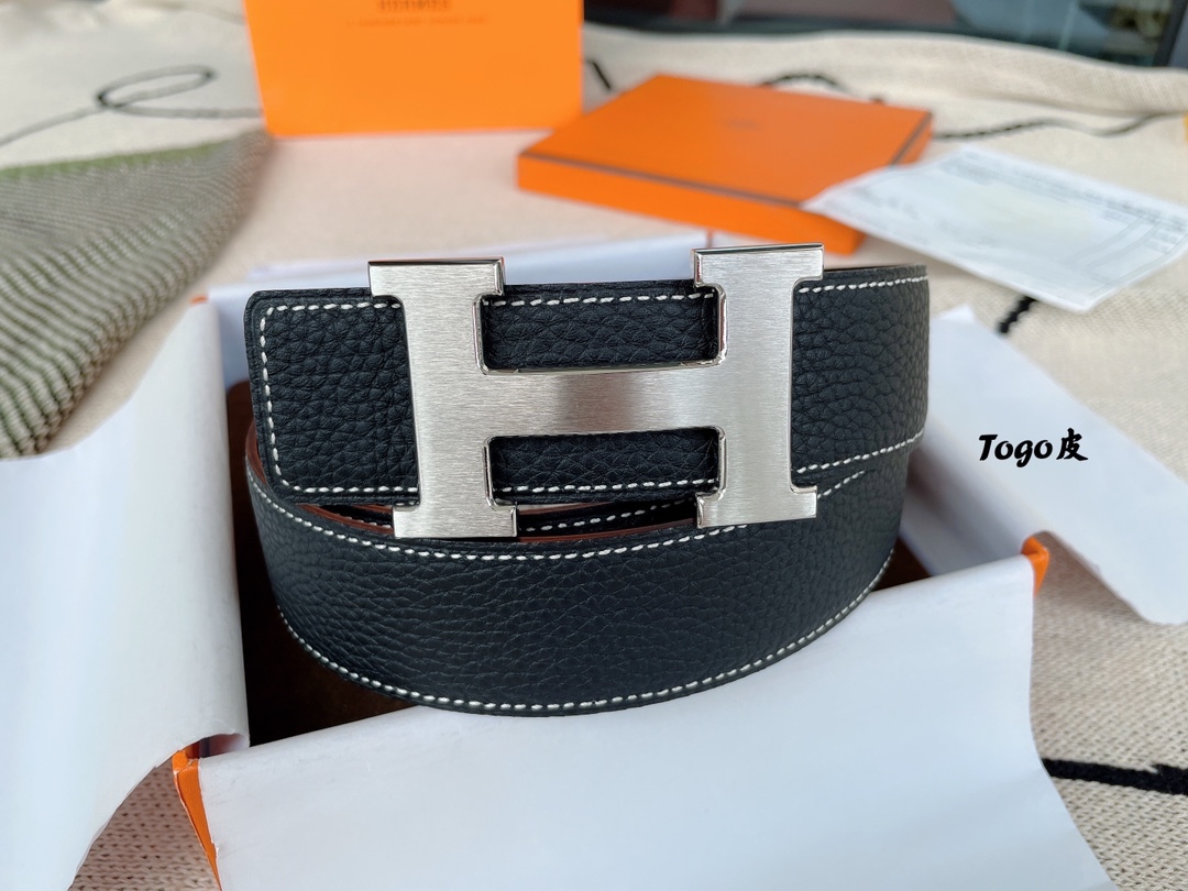 エルメス「Hermès」プレミアム トゴレザーベルト / ハイエンドウエストベルト38m