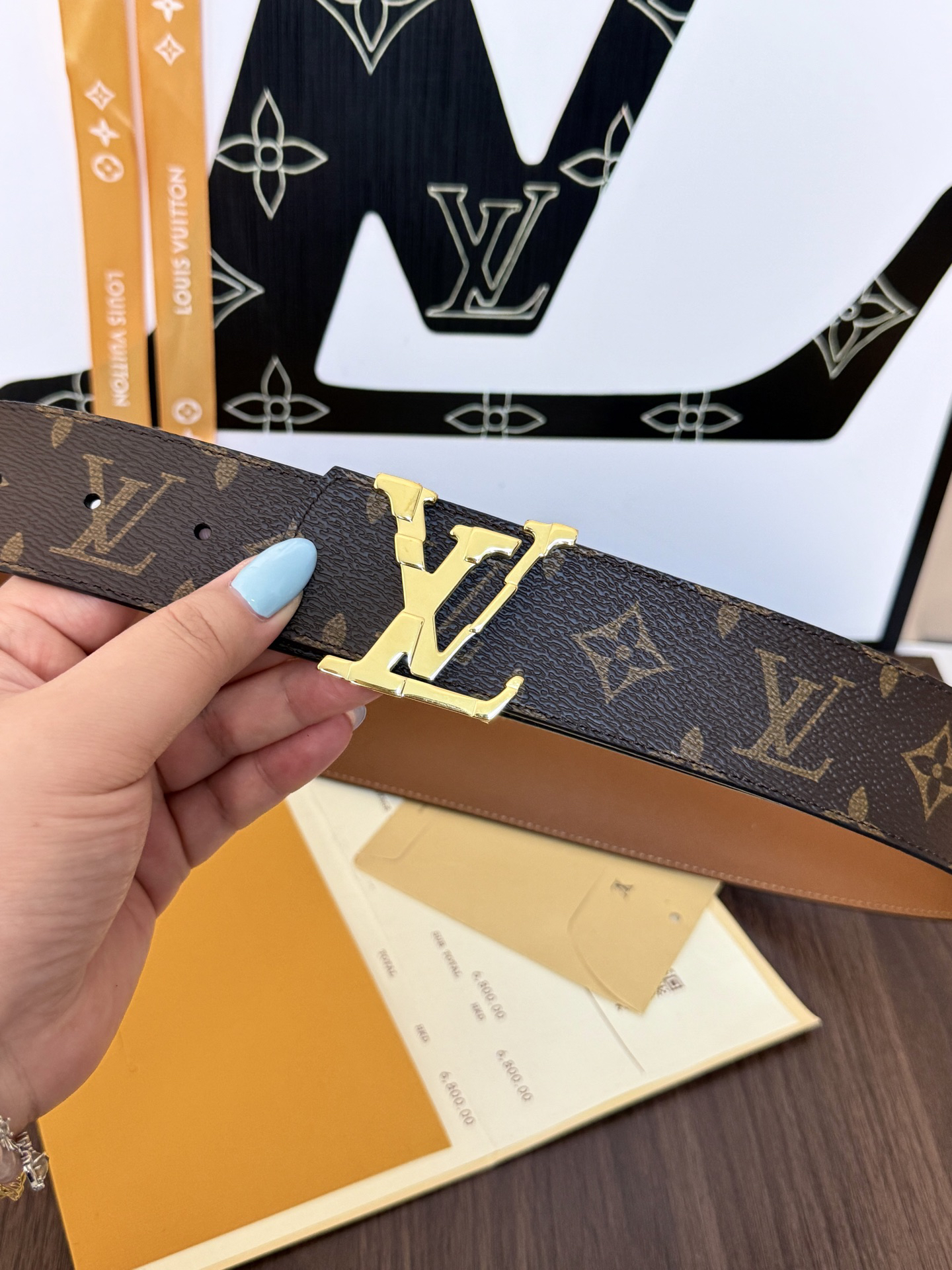 ルイ・ヴィトン「Louis Vuitton」プレミアム トゴレザーベルト / ハイエンドウエストベルト40m