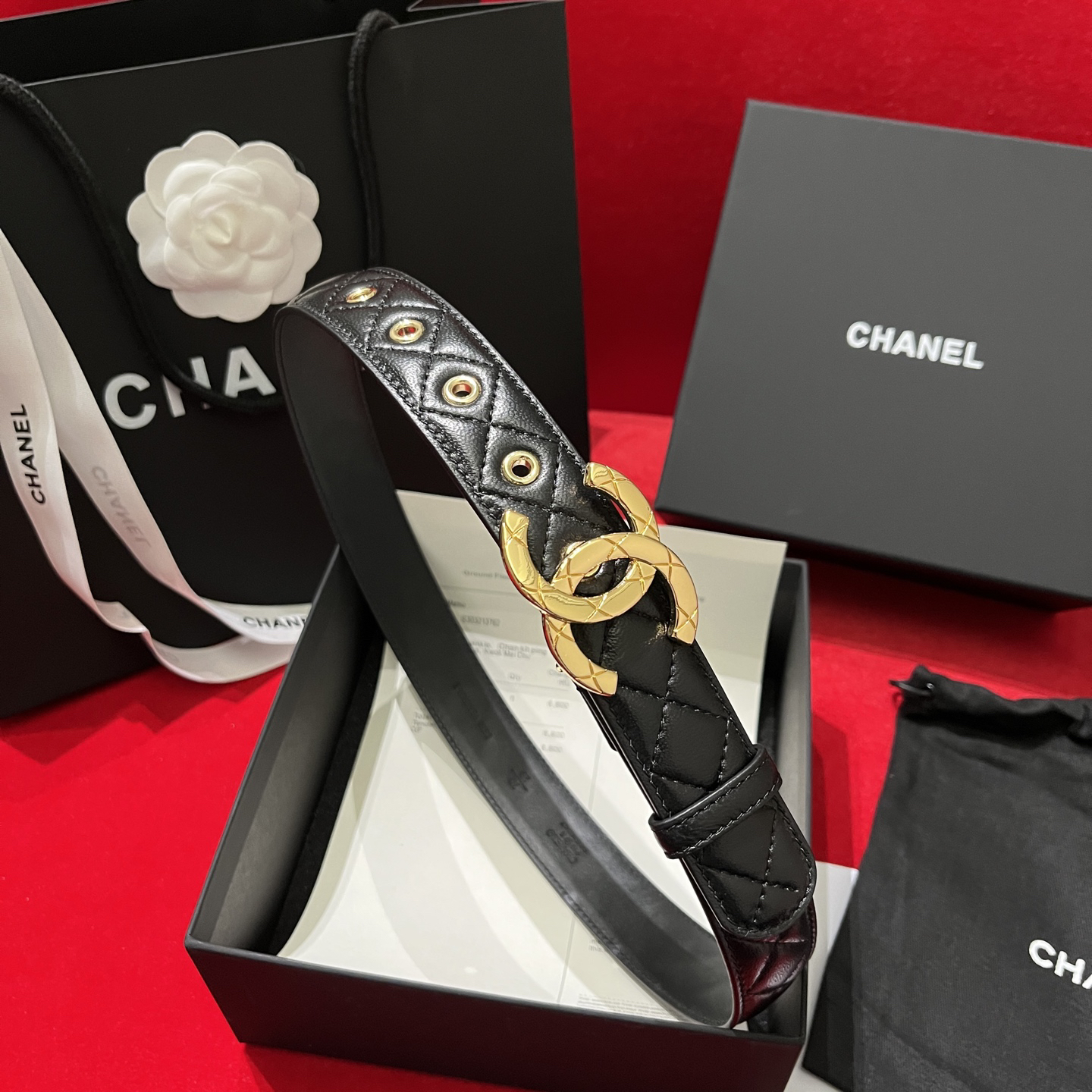 シャネル「Chanel」プレミアム トゴレザーベルト / ハイエンドウエストベルト