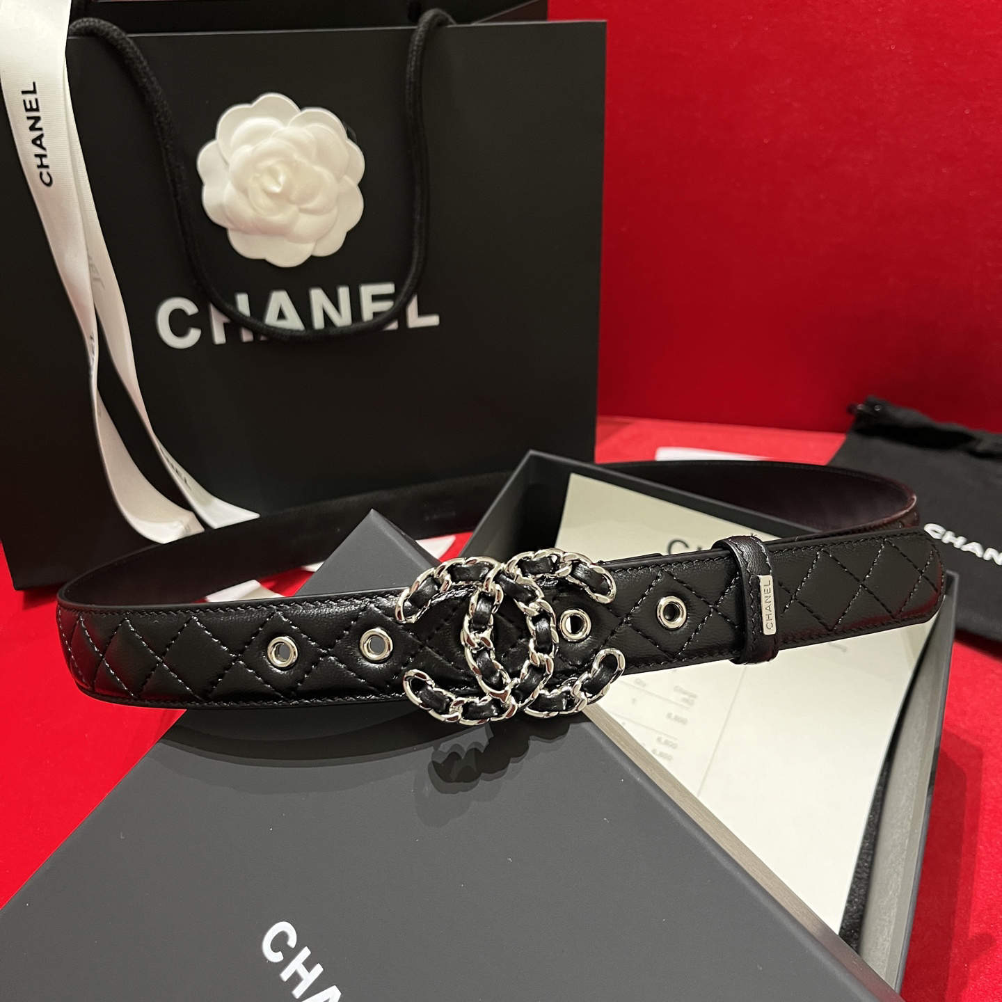 シャネル「Chanel」プレミアム トゴレザーベルト / ハイエンドウエストベルト
