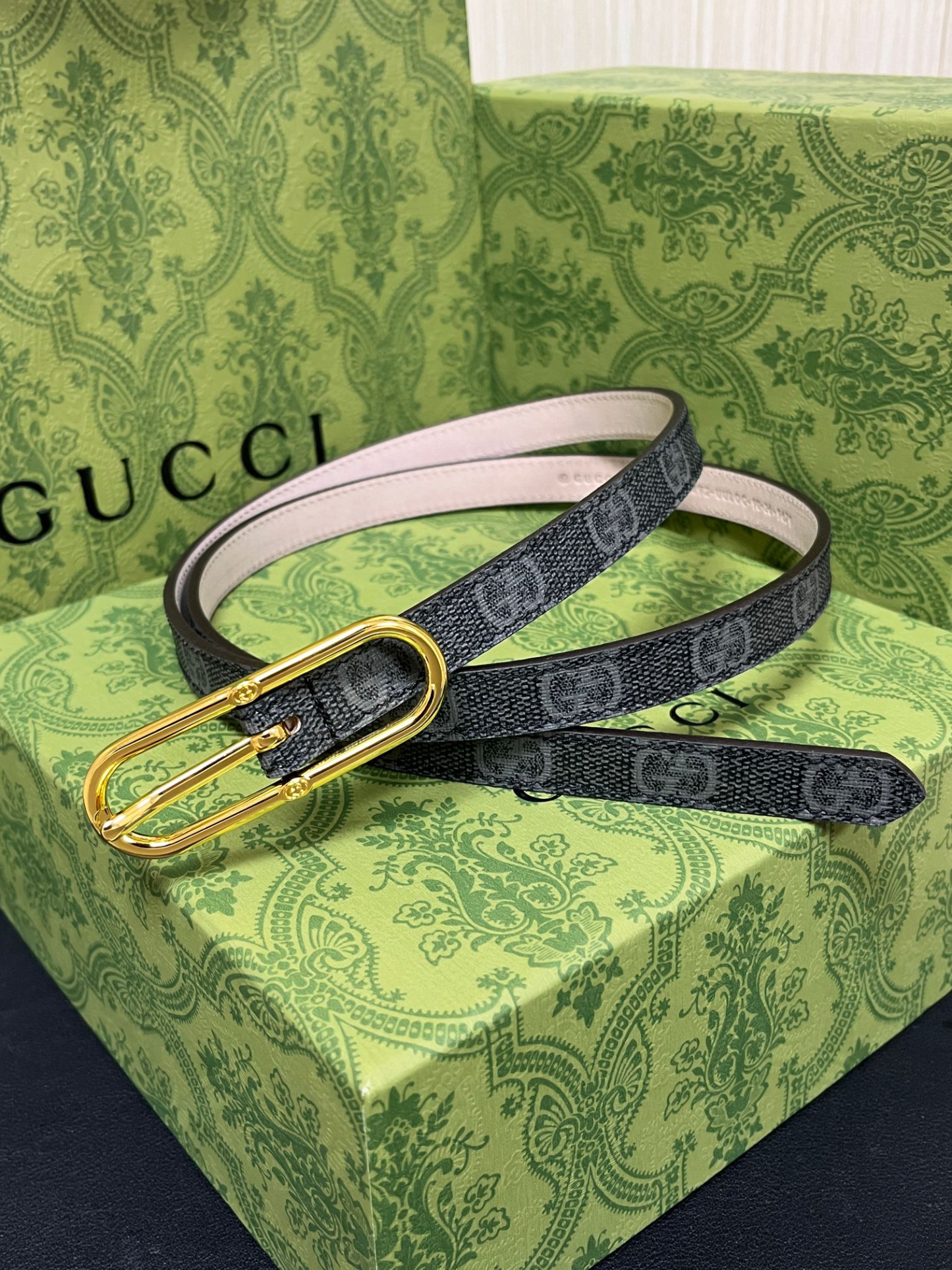 グッチ「Gucci」プレミアム トゴレザーベルト / ハイエンドウエストベルト