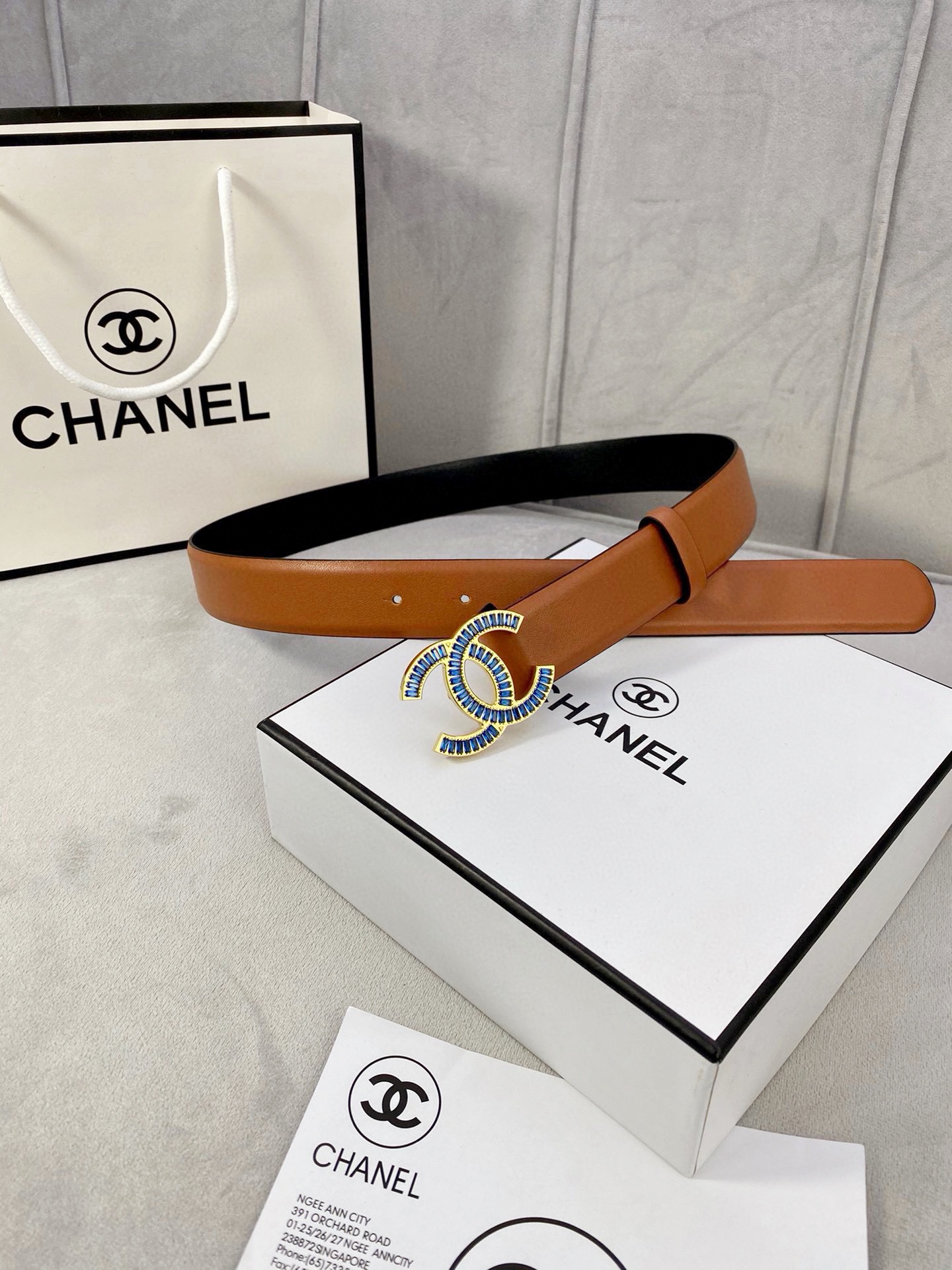 シャネル「Chanel」プレミアム トゴレザーベルト / ハイエンドウエストベルト