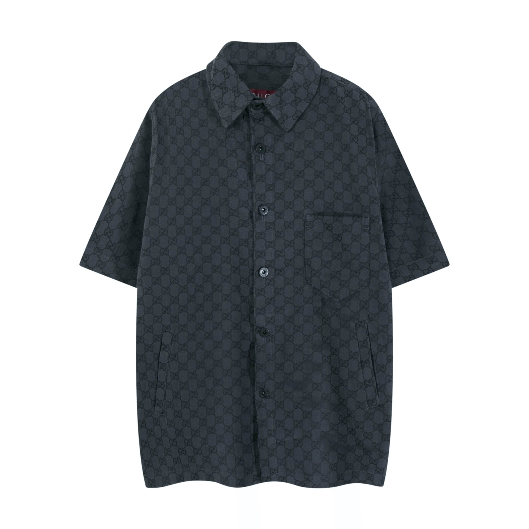 グッチ「Gucci」グッチ オールオーバーロゴ ショートスリーブシャツ / デニムシャツ
