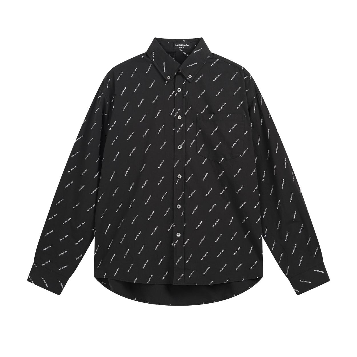 Balenciagaバレンシアガ オールオーバーロゴシャツ / ロングスリーブシャツ