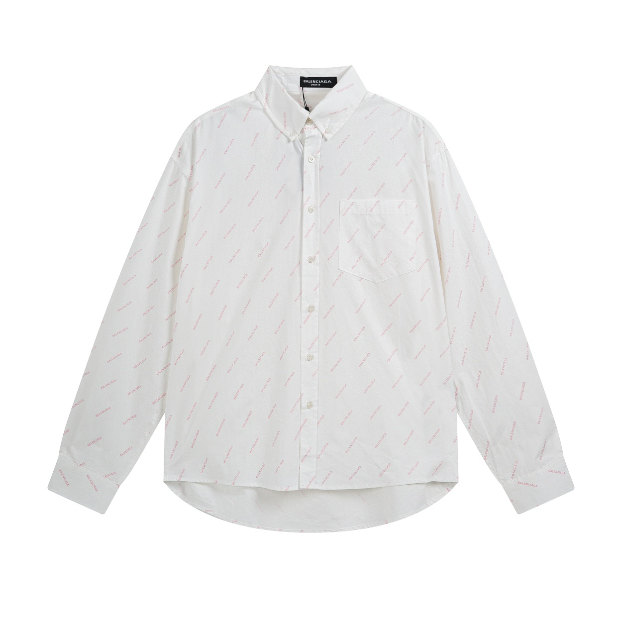 Balenciagaバレンシアガ オールオーバーロゴシャツ / ロングスリーブシャツ