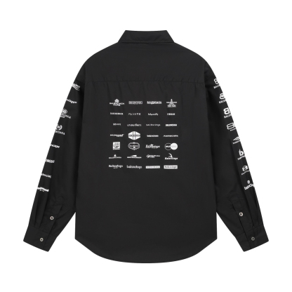 Balenciagaバレンシアガ オールオーバーロゴシャツ / ロングスリーブシャツ