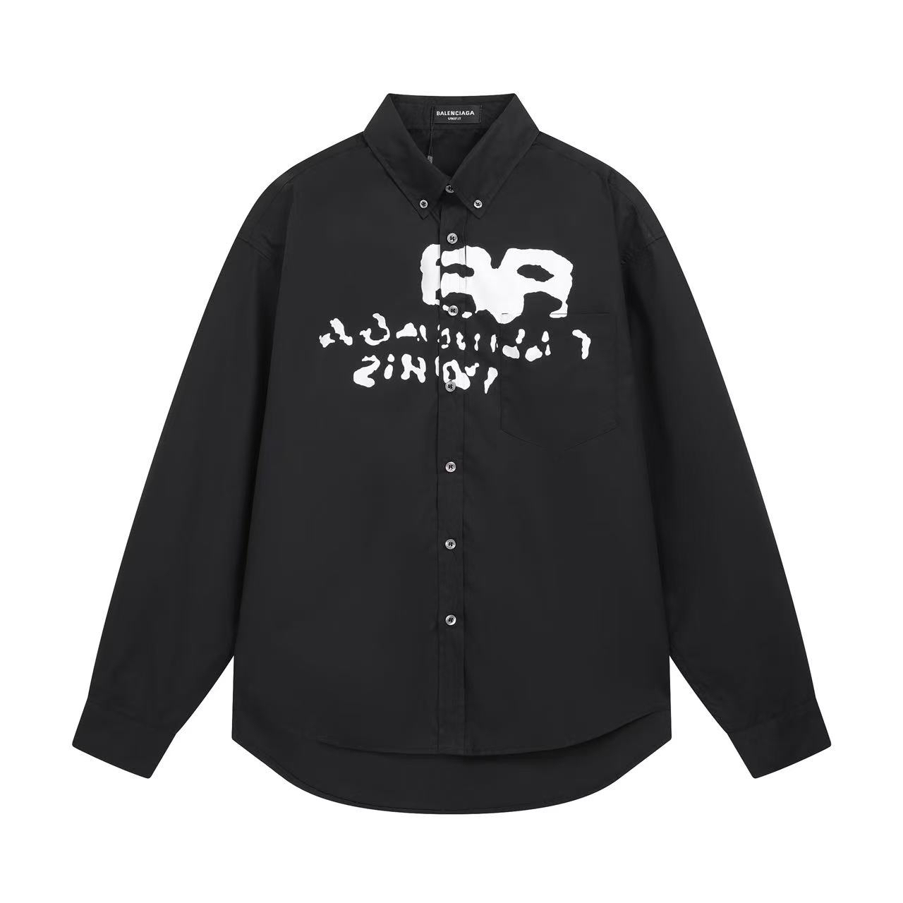 Balenciagaバレンシアガ オールオーバーロゴシャツ / ロングスリーブシャツ