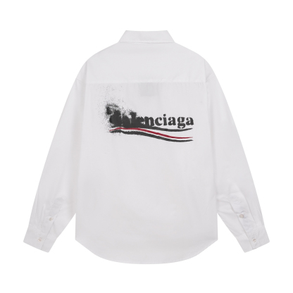Balenciagaバレンシアガ オールオーバーロゴシャツ / ロングスリーブシャツ