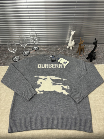 バーバリー「Burberry」バーバリー ジャカードニット プルオーバー / クルーネックセーター