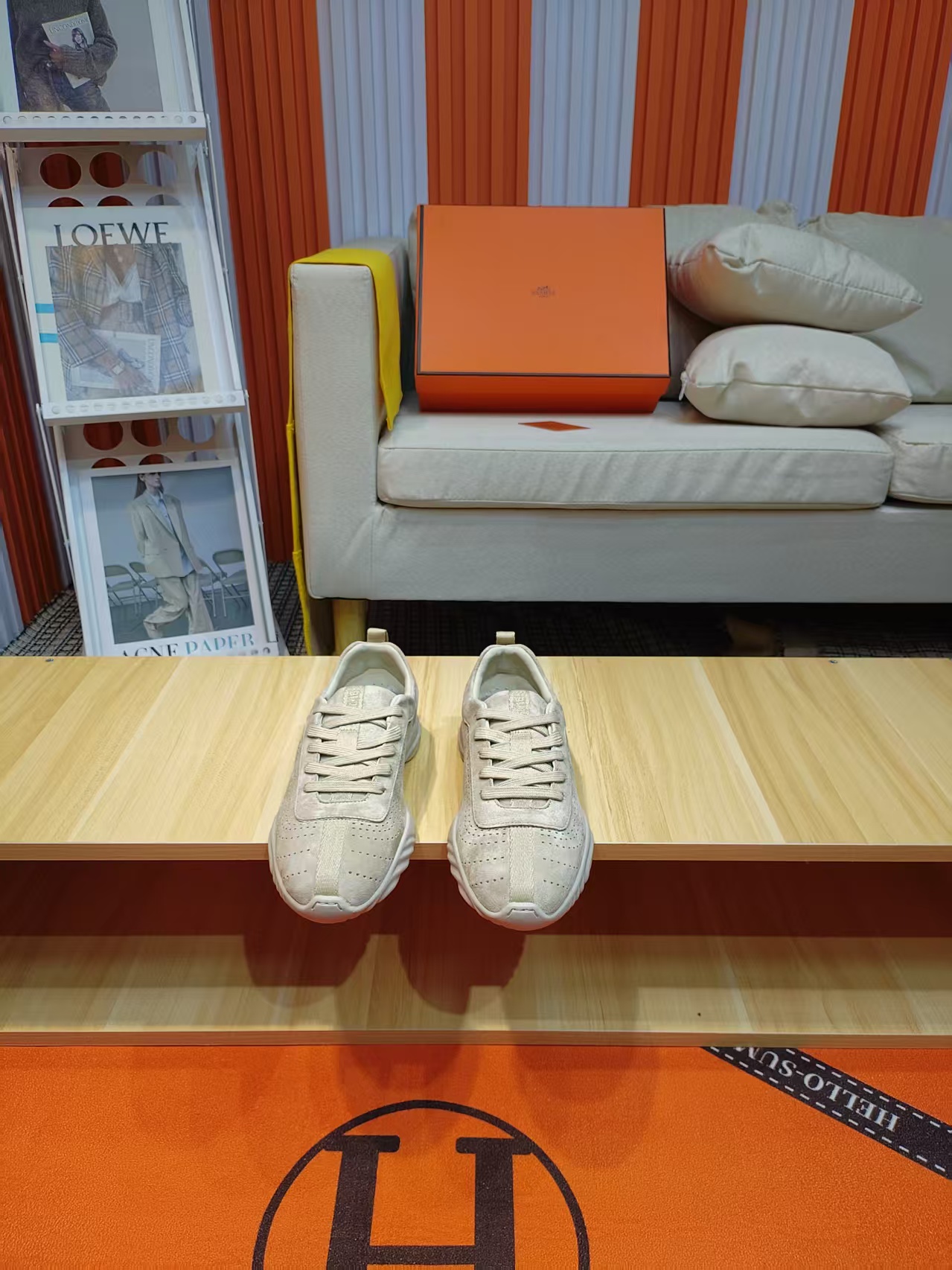 エルメス「Hermès」マスター レザースニーカー / カジュアルスニーカー