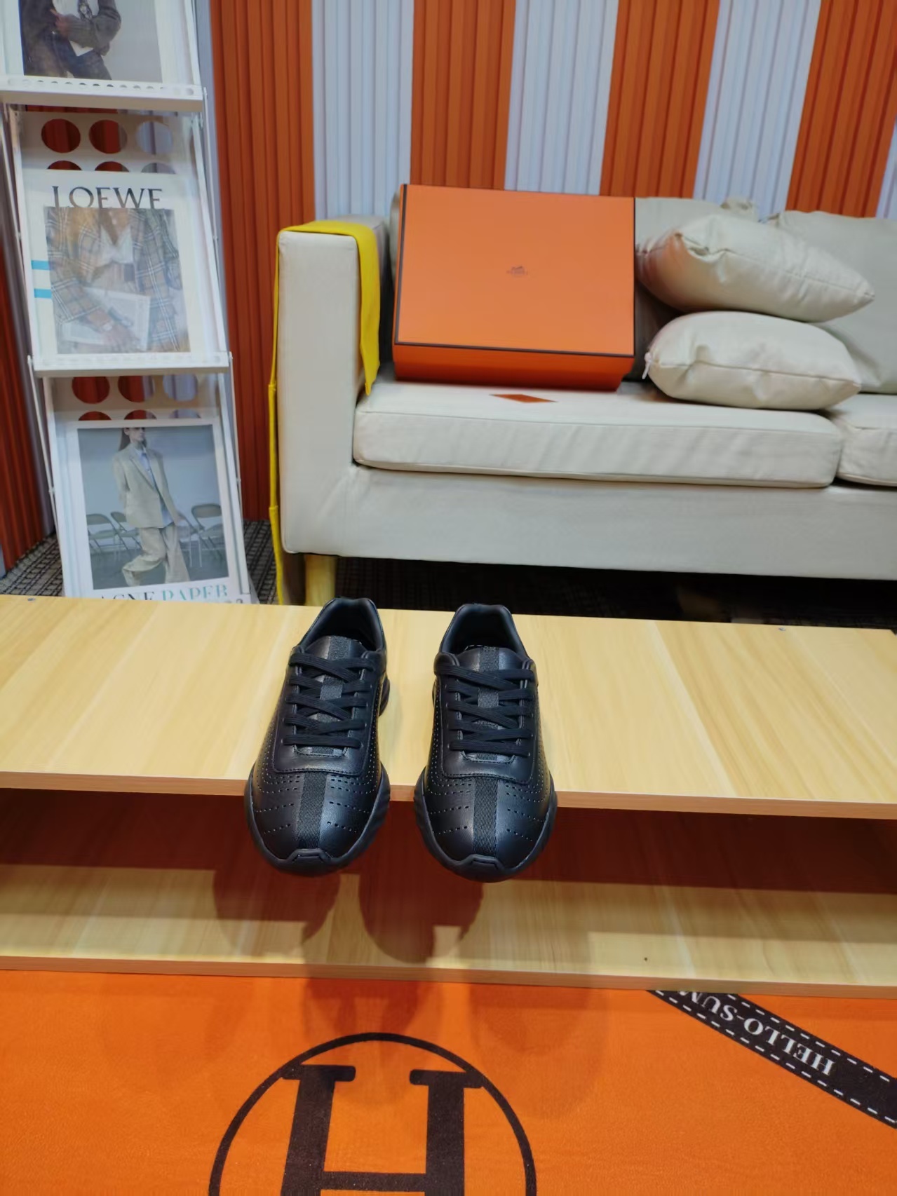 エルメス「Hermès」マスター レザースニーカー / カジュアルスニーカー