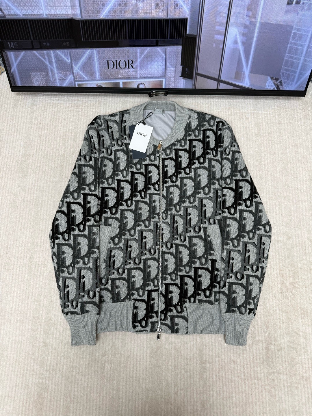 ディオール「Dior」ディオール オブリーク グラデーション ジャカード ニットカーディガン / カーディガン