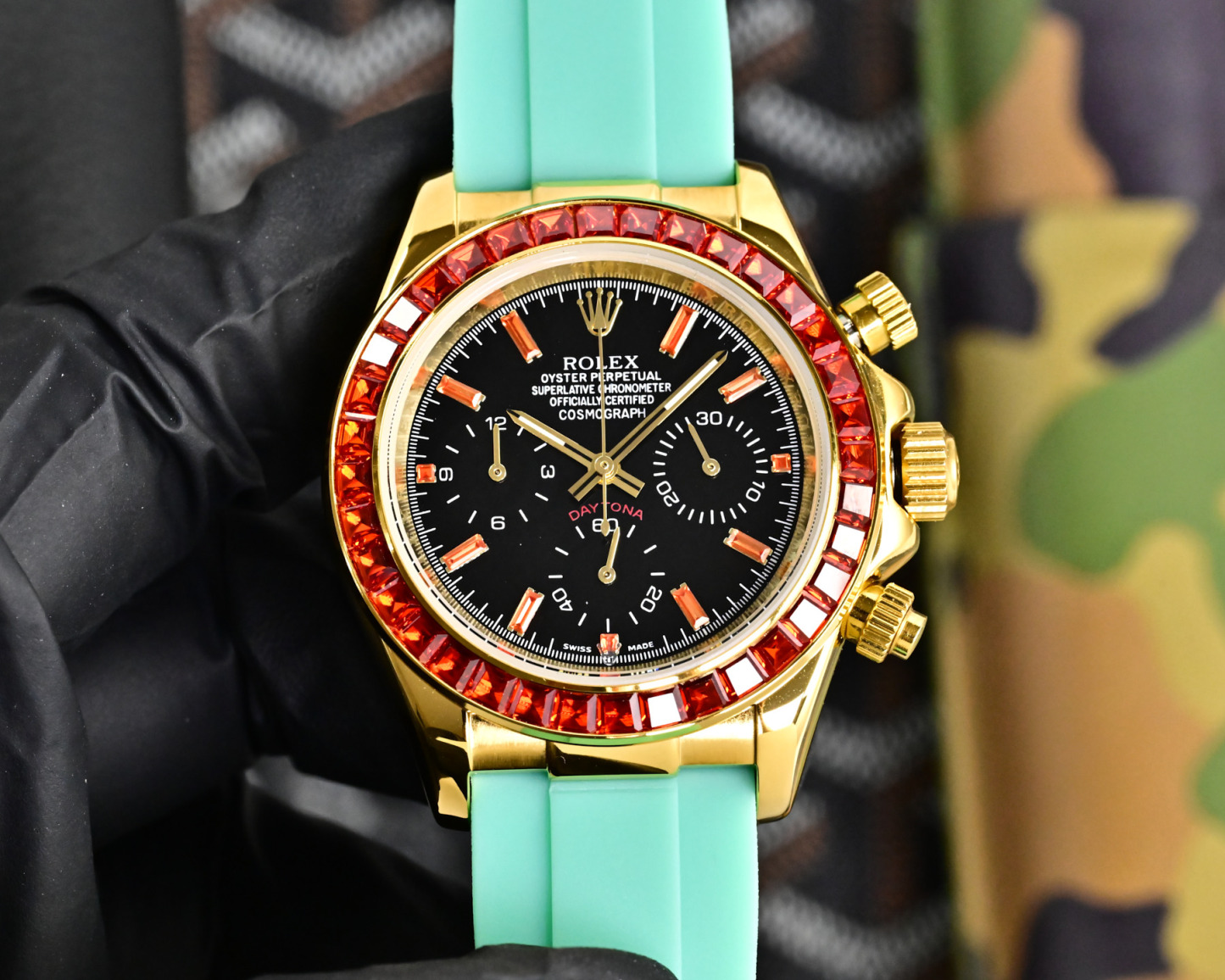 ROLEX  デイトナ スタイル クロノグラフ “サクラピンク” / カスタムウォッチ