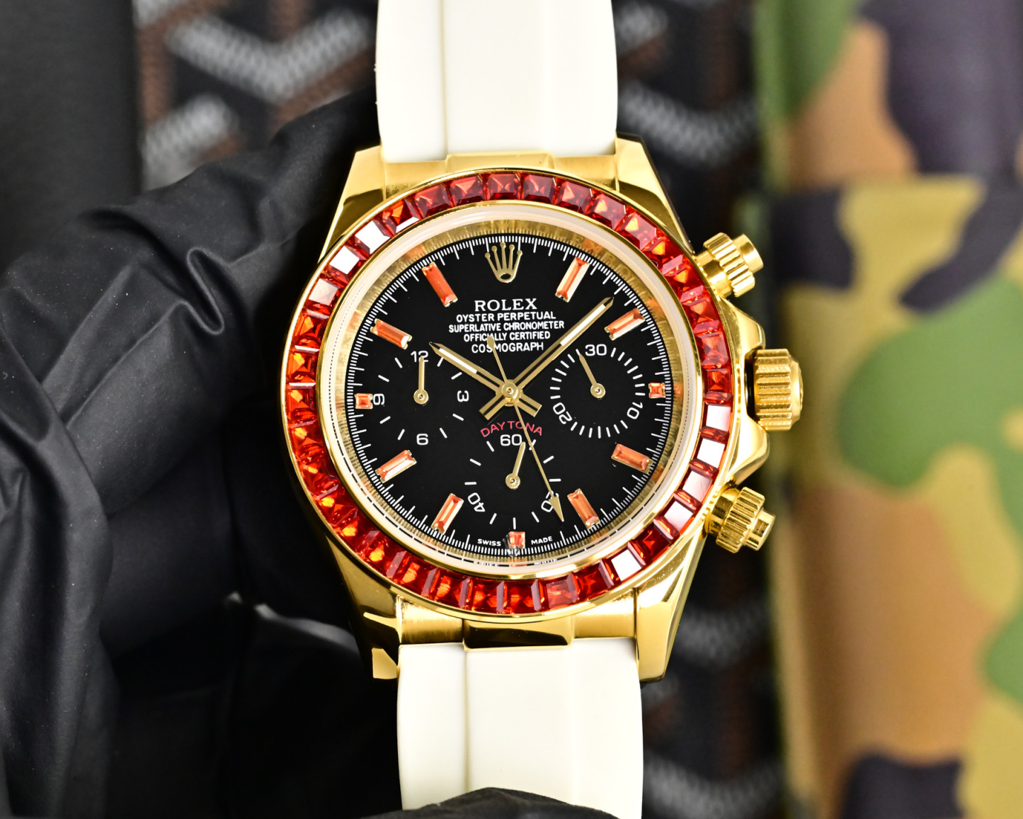 ROLEX  デイトナ スタイル クロノグラフ “サクラピンク” / カスタムウォッチ