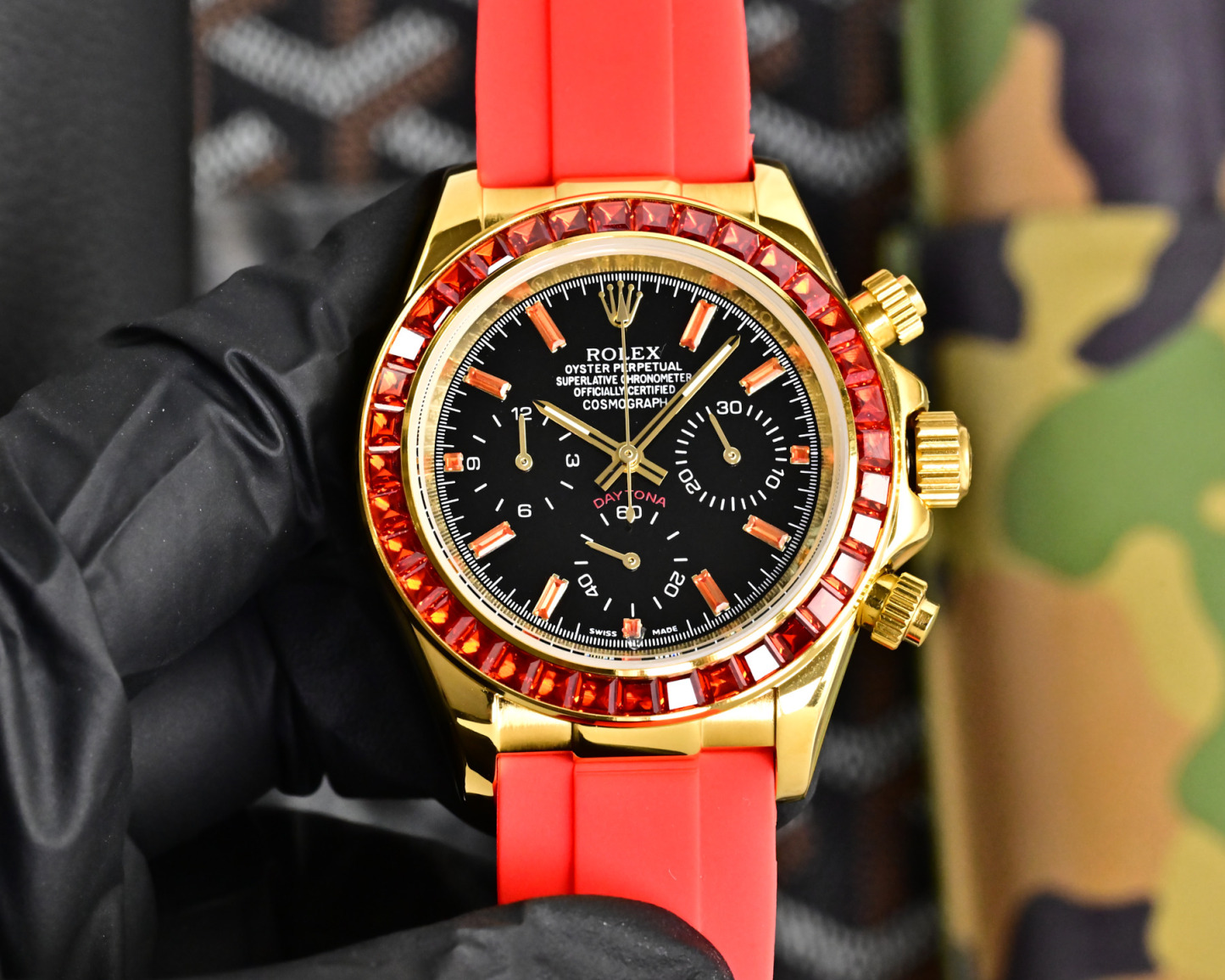 ROLEX  デイトナ スタイル クロノグラフ “サクラピンク” / カスタムウォッチ