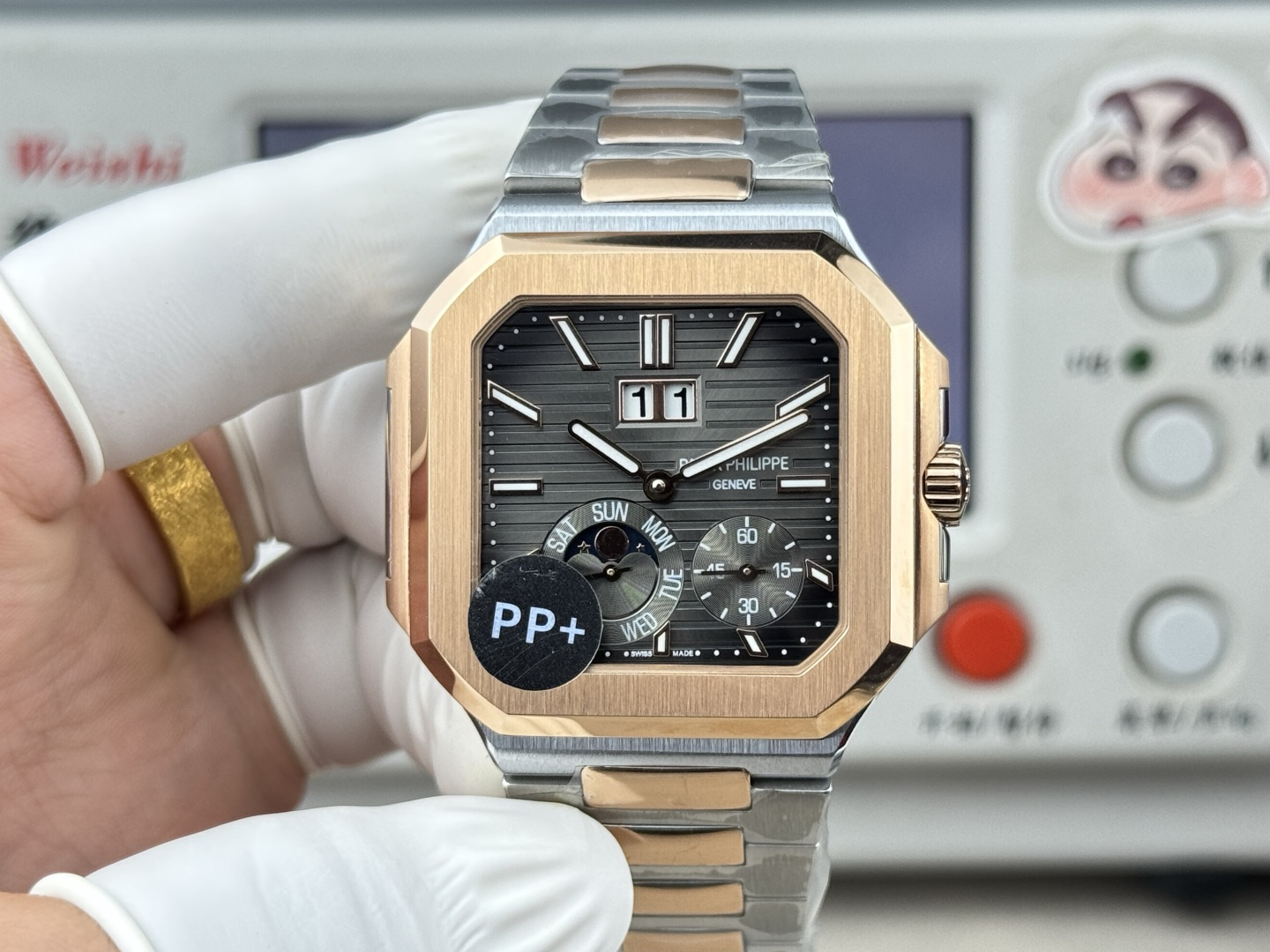 Patek Philippe パテック・フィリップ キュビトゥス スタイル グランドデイト・ムーンフェイズ / カスタムウォッチ