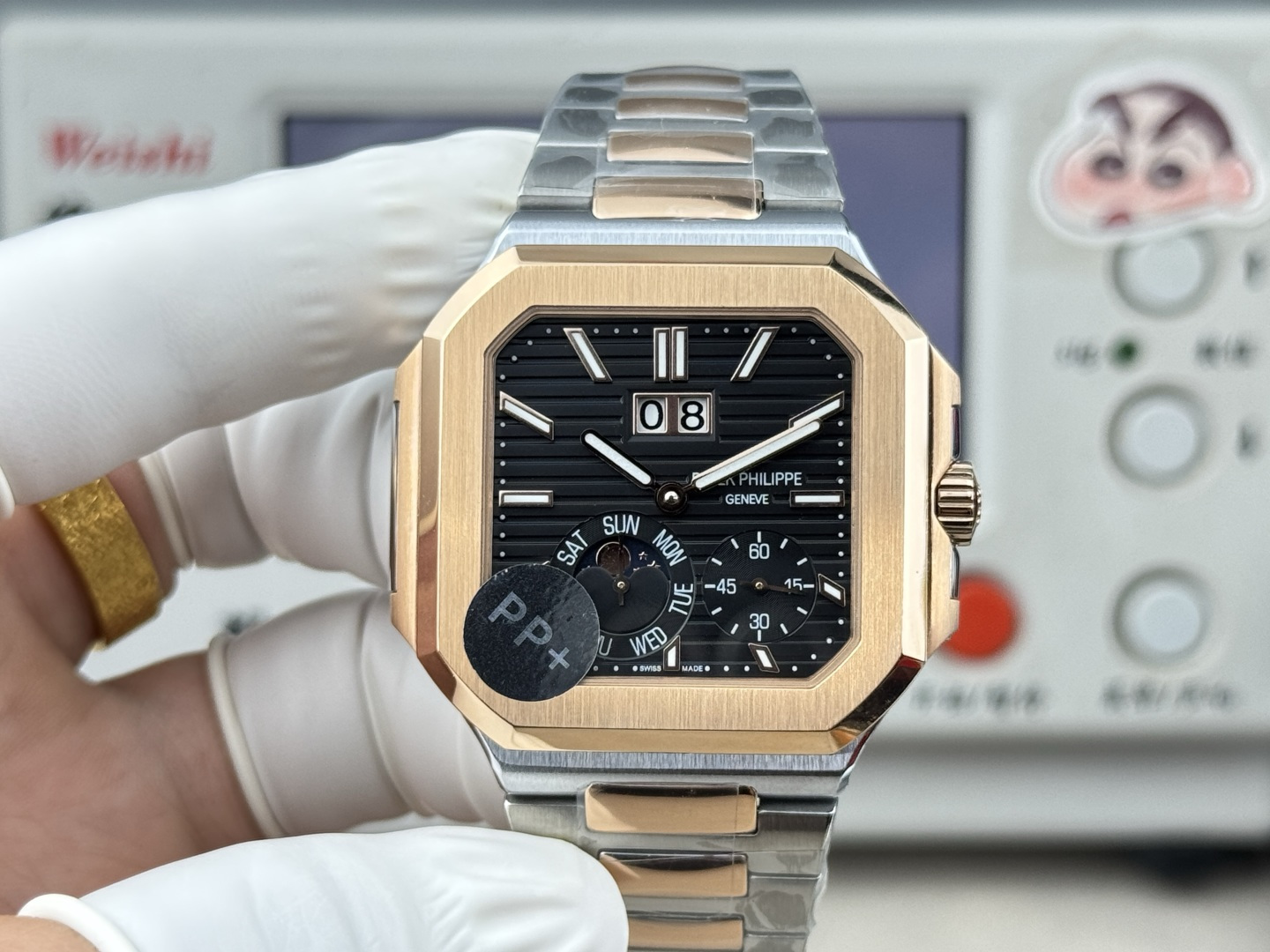 Patek Philippe パテック・フィリップ キュビトゥス スタイル グランドデイト・ムーンフェイズ / カスタムウォッチ